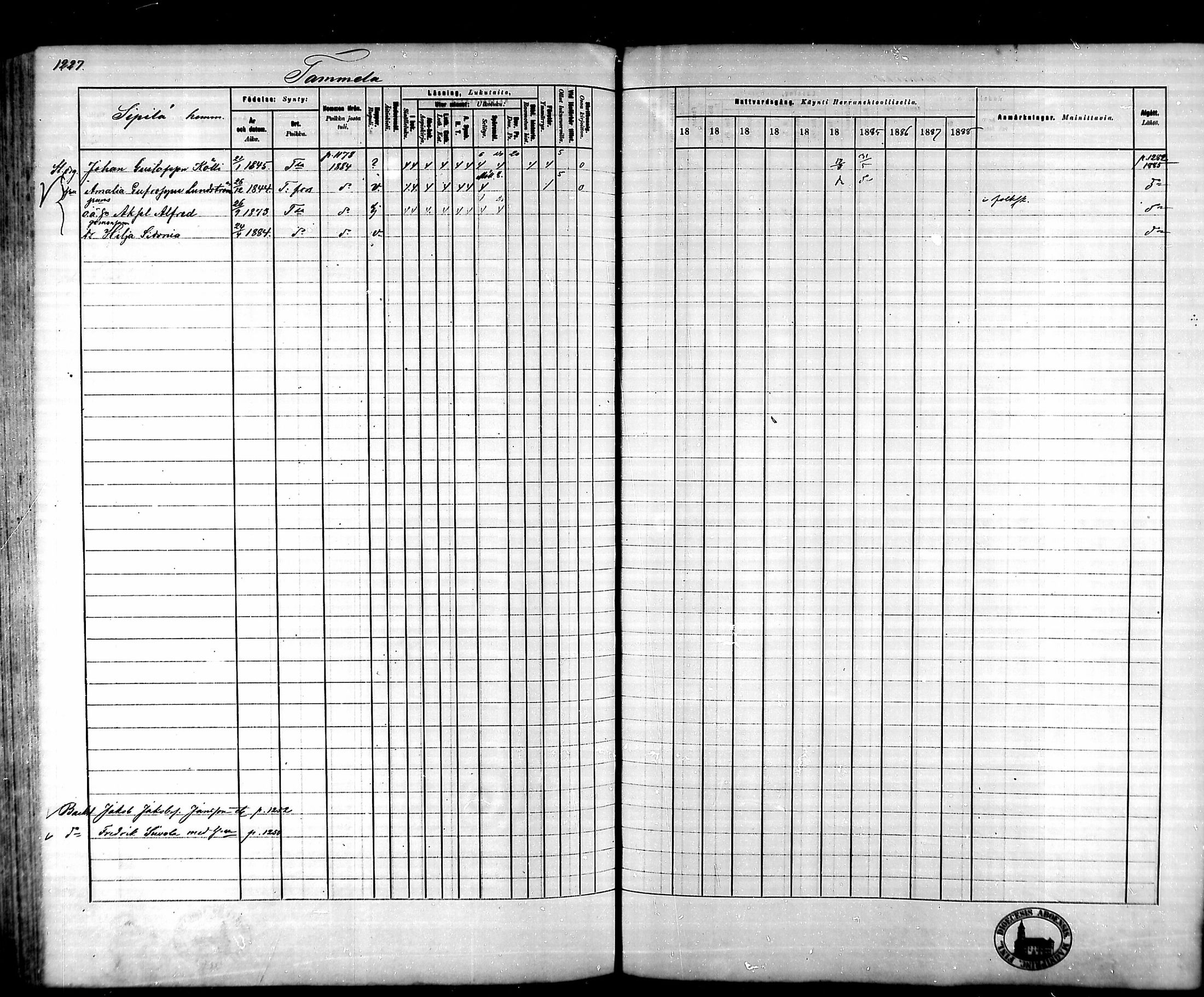 [ ../kirjat/Kirkonkirjat/tammela/rippikirja_1879-1888_mko141-184/kuvat/1151.jpg ]