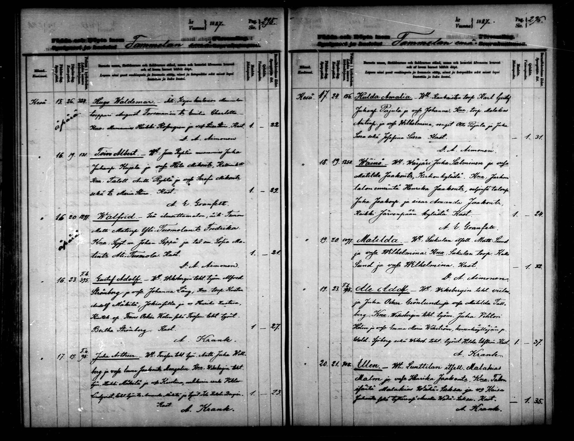 [ ../kirjat/Kirkonkirjat/tammela/syntyneet_1884-1890_mko629-639/kuvat/148.jpg ]
