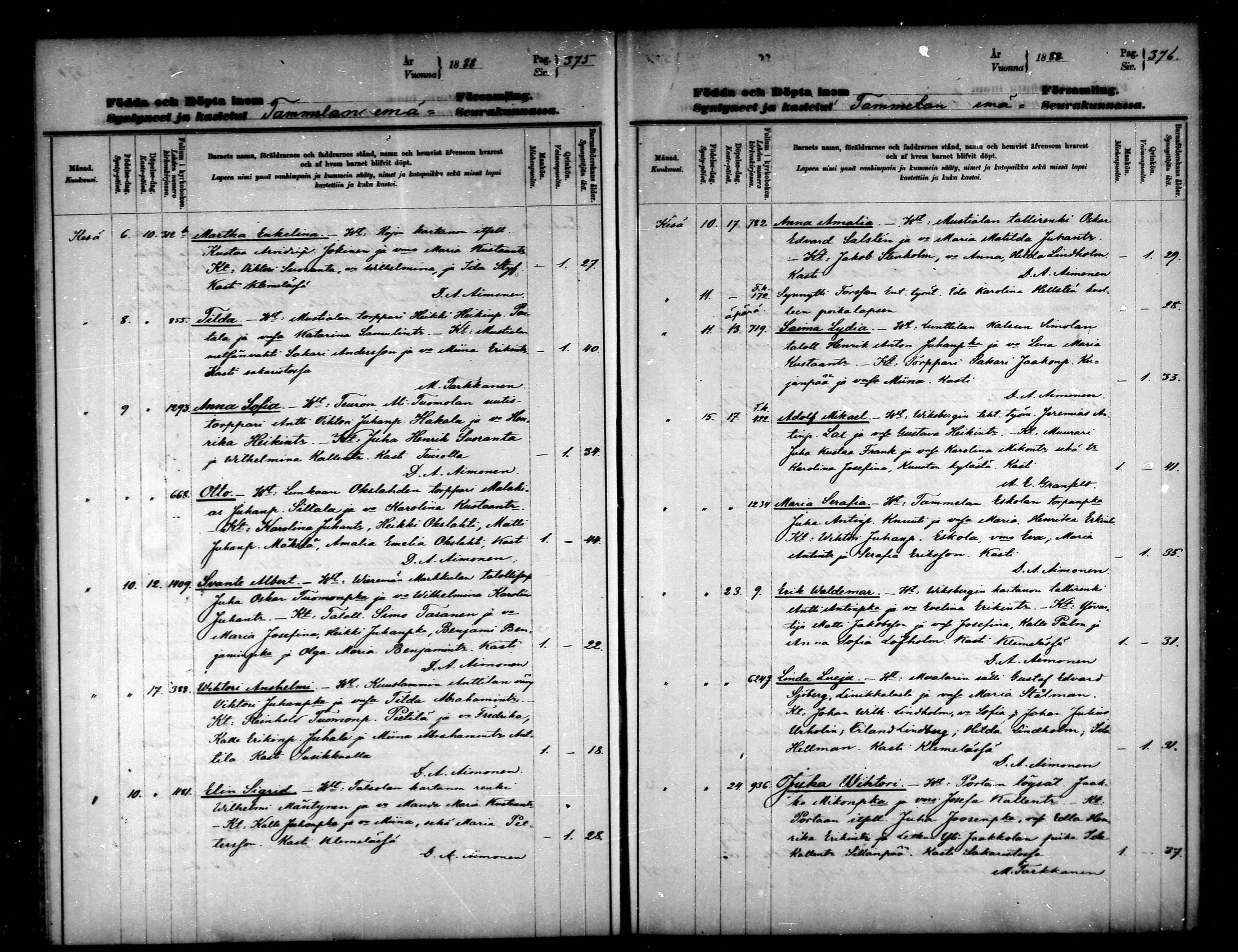 [ ../kirjat/Kirkonkirjat/tammela/syntyneet_1884-1890_mko629-639/kuvat/188.jpg ]