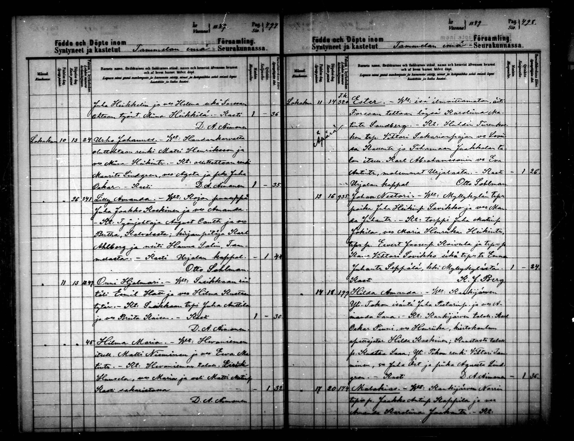 [ ../kirjat/Kirkonkirjat/tammela/syntyneet_1884-1890_mko629-639/kuvat/249.jpg ]