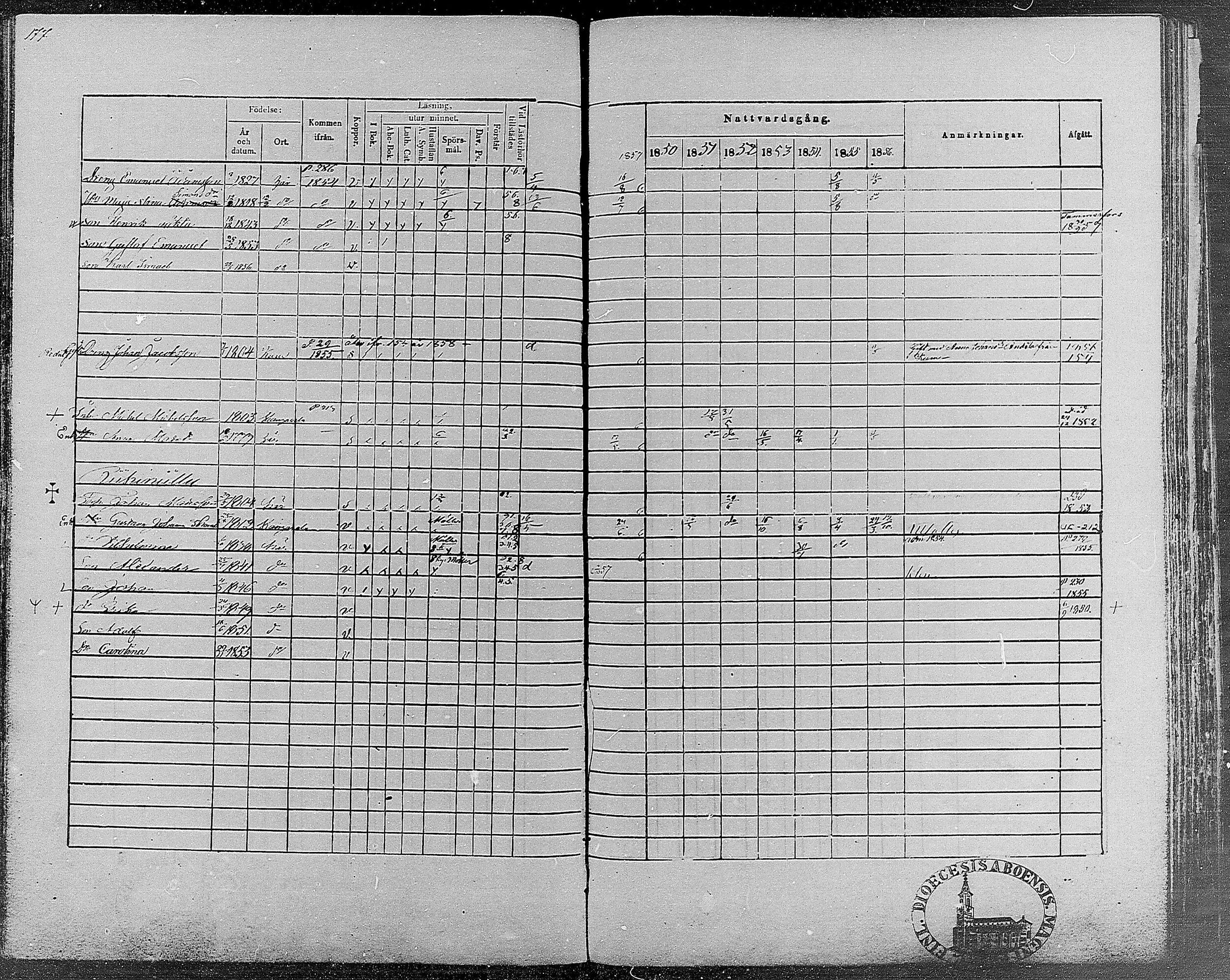 [ ../kirjat/Kirkonkirjat/teisko/rippikirja_1850-1856_hp_mko1-12/kuvat/178.jpg ]