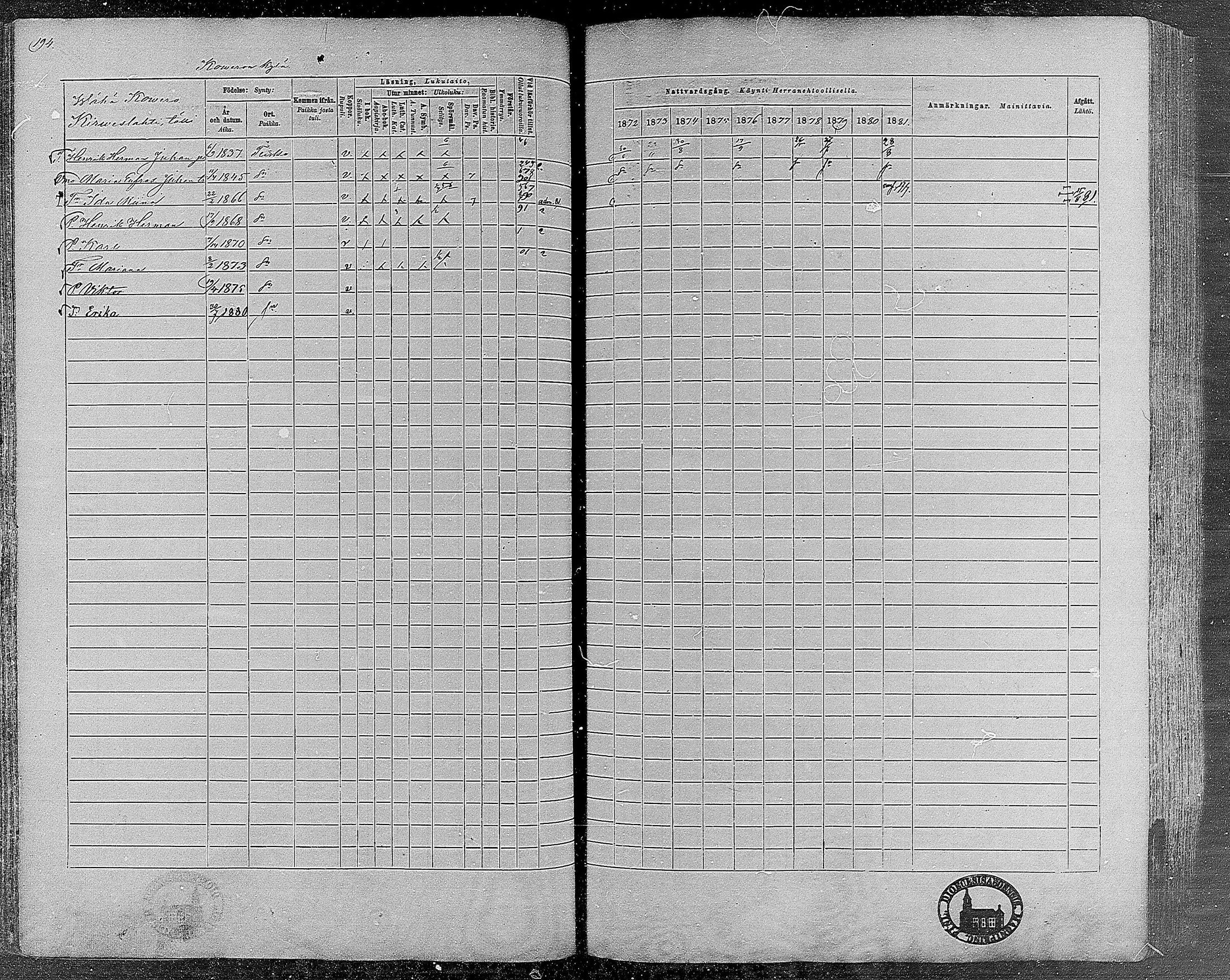 [ ../kirjat/Kirkonkirjat/teisko/rippikirja_1872-1881_mko53-74/kuvat/180.jpg ]
