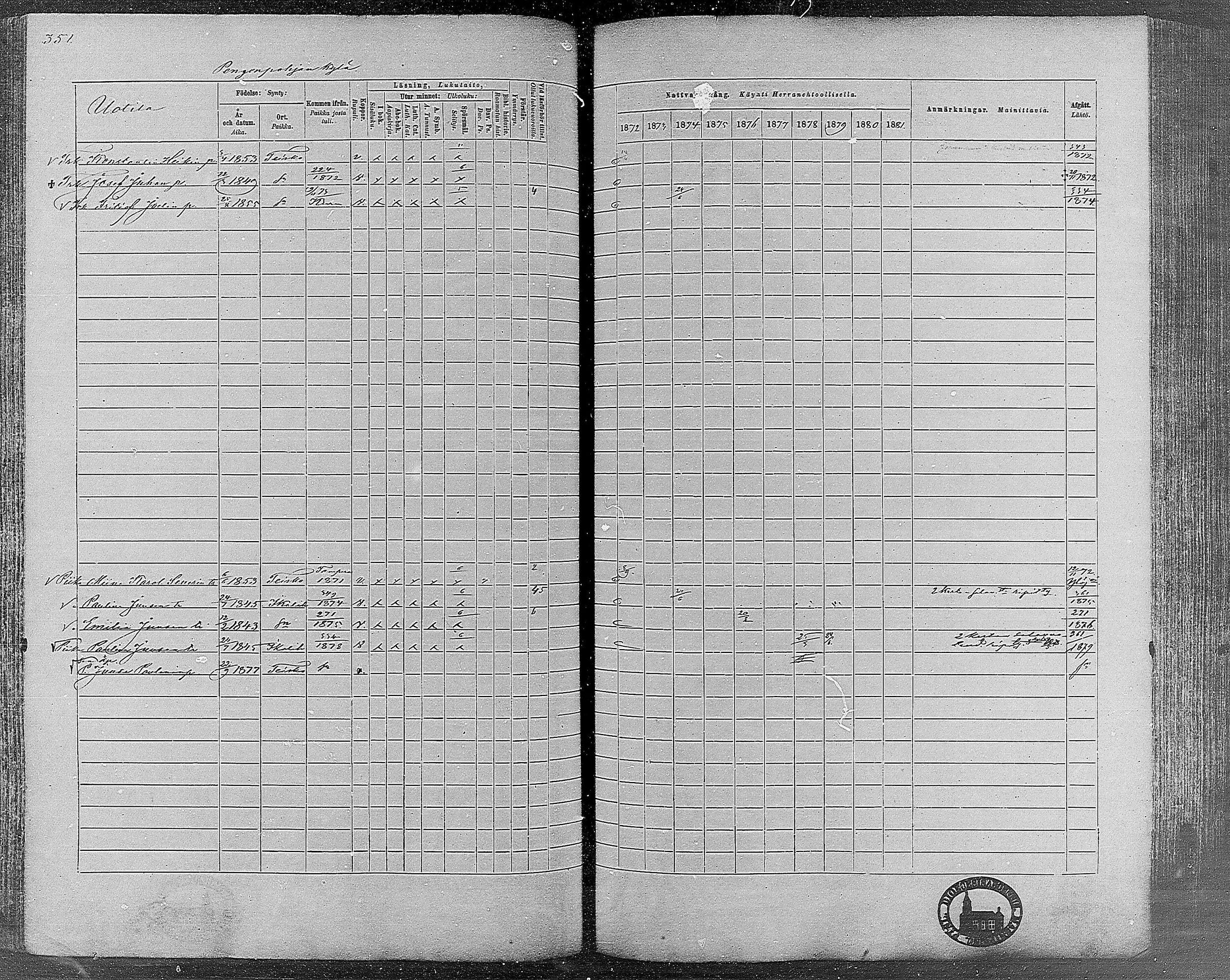 [ ../kirjat/Kirkonkirjat/teisko/rippikirja_1872-1881_mko53-74/kuvat/331.jpg ]