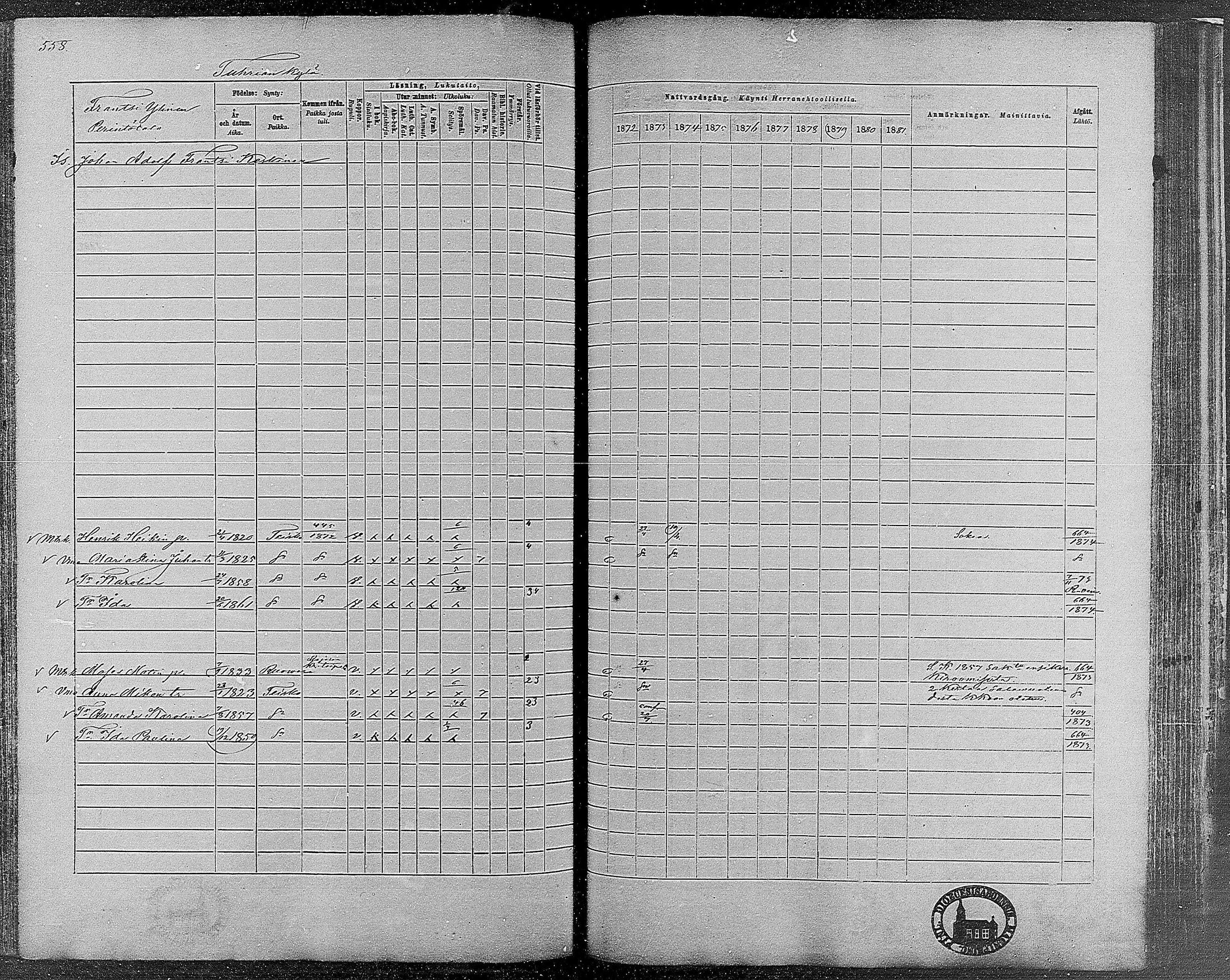 [ ../kirjat/Kirkonkirjat/teisko/rippikirja_1872-1881_mko53-74/kuvat/521.jpg ]