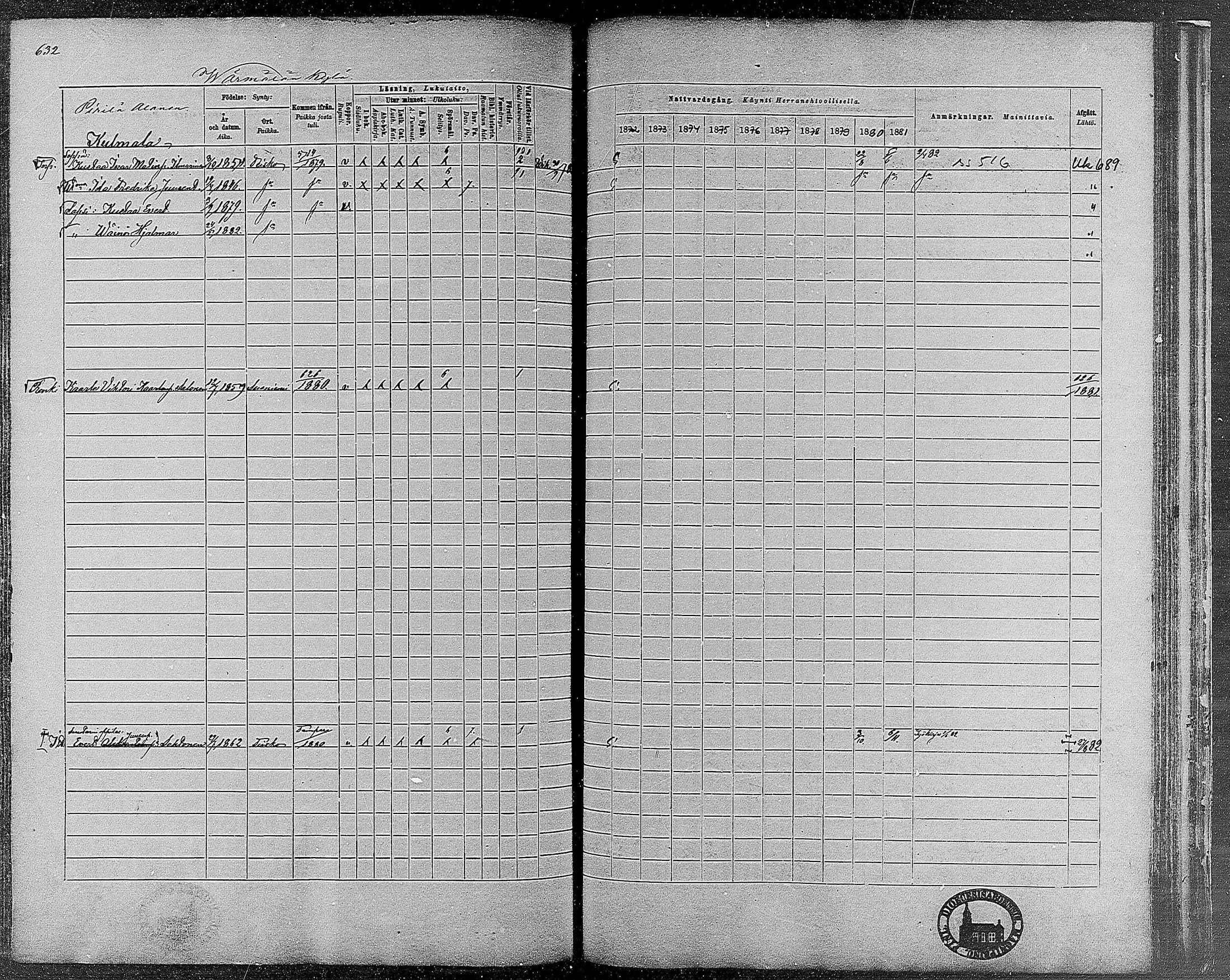 [ ../kirjat/Kirkonkirjat/teisko/rippikirja_1872-1881_mko53-74/kuvat/587.jpg ]