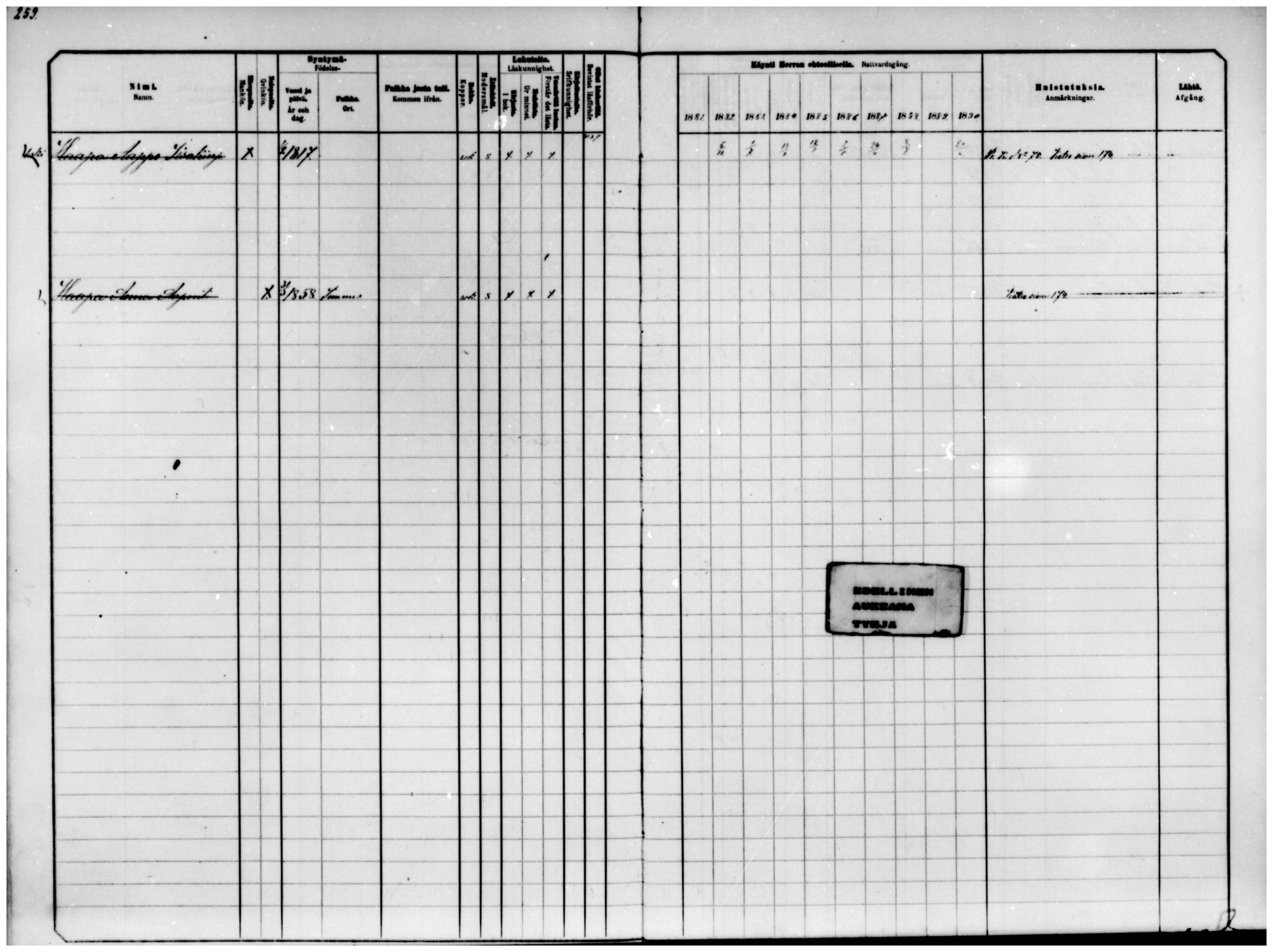 [ ../kirjat/Kirkonkirjat/temmes/rippikirja_1881-1890_mko26-33/kuvat/187.jpg ]