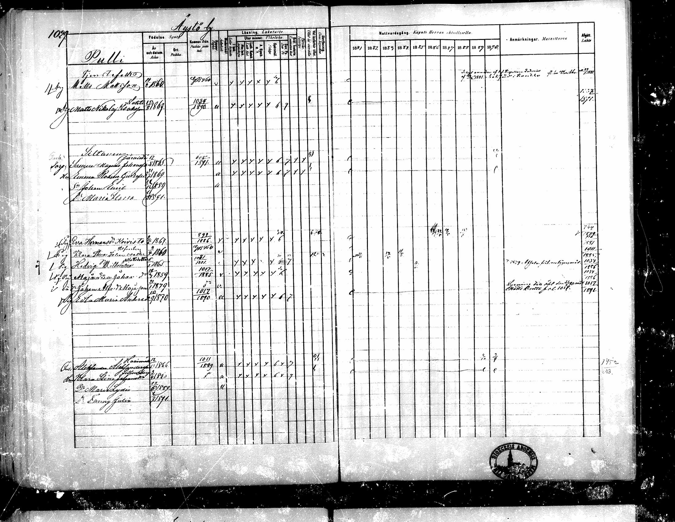 [ ../kirjat/Kirkonkirjat/teuva/rippikirja_1881-1890_mko200-216/kuvat/409.jpg ]