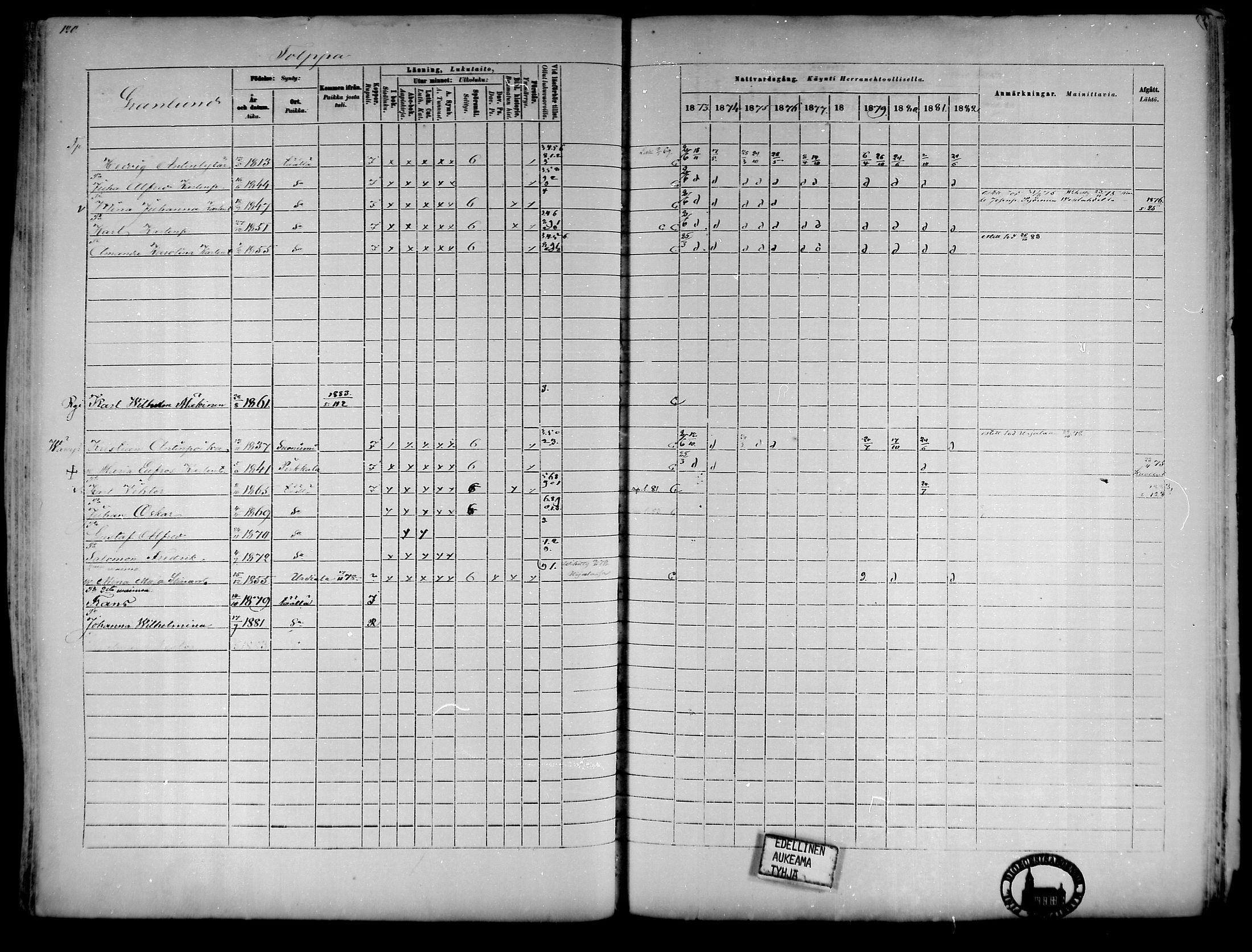 [ ../kirjat/Kirkonkirjat/tottijarvi/rippikirja_1873-1883_mko22-28/kuvat/114.jpg ]