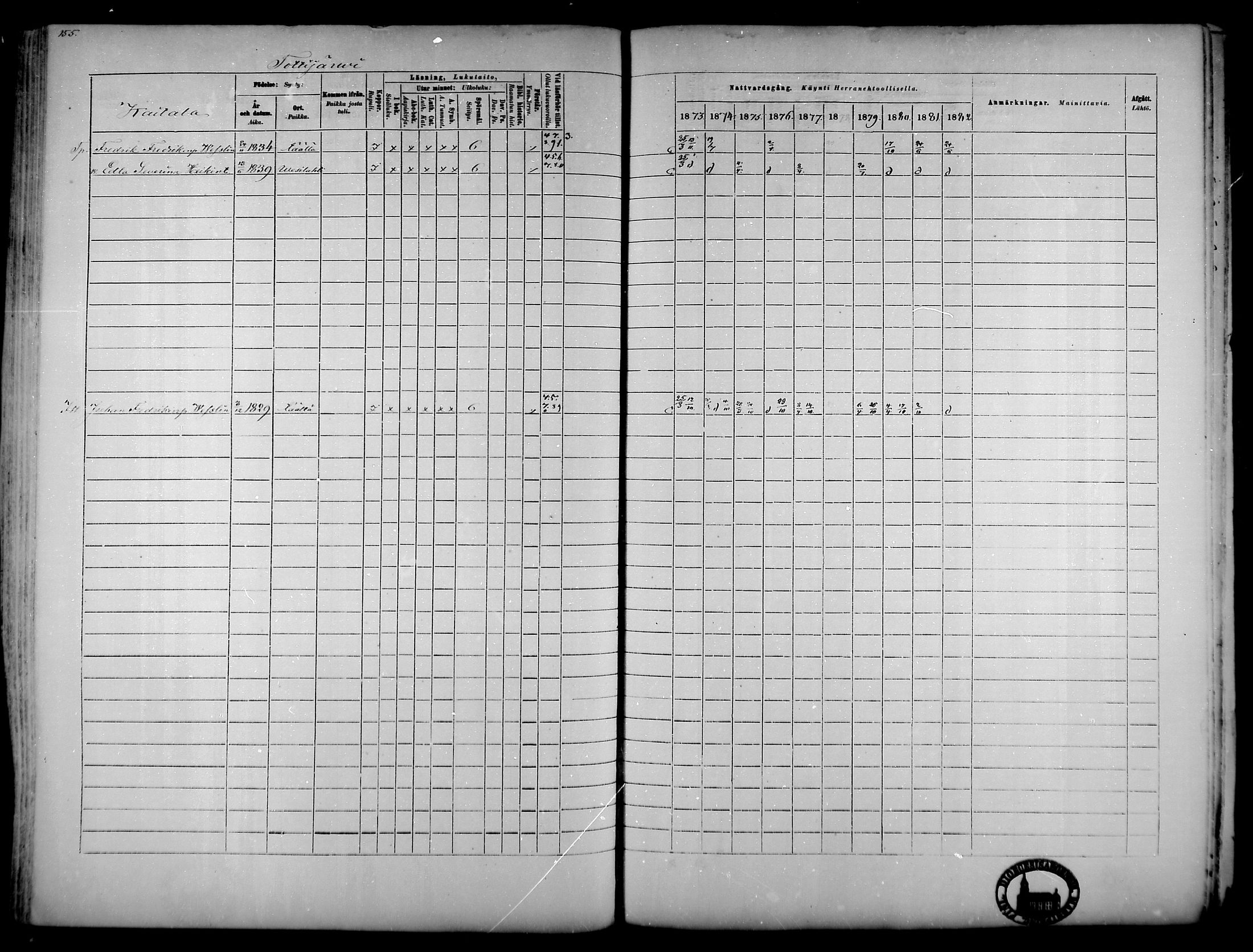 [ ../kirjat/Kirkonkirjat/tottijarvi/rippikirja_1873-1883_mko22-28/kuvat/147.jpg ]