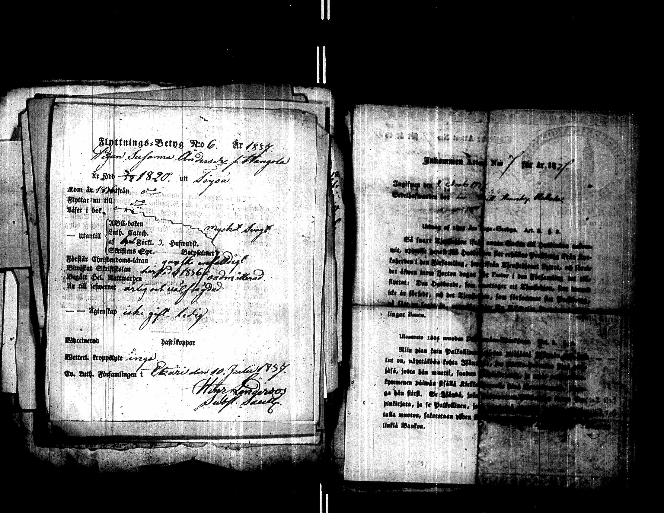 [ ../kirjat/Kirkonkirjat/toysa/muuttokirjoja_1831-1840_uk322/kuvat/98.jpg ]