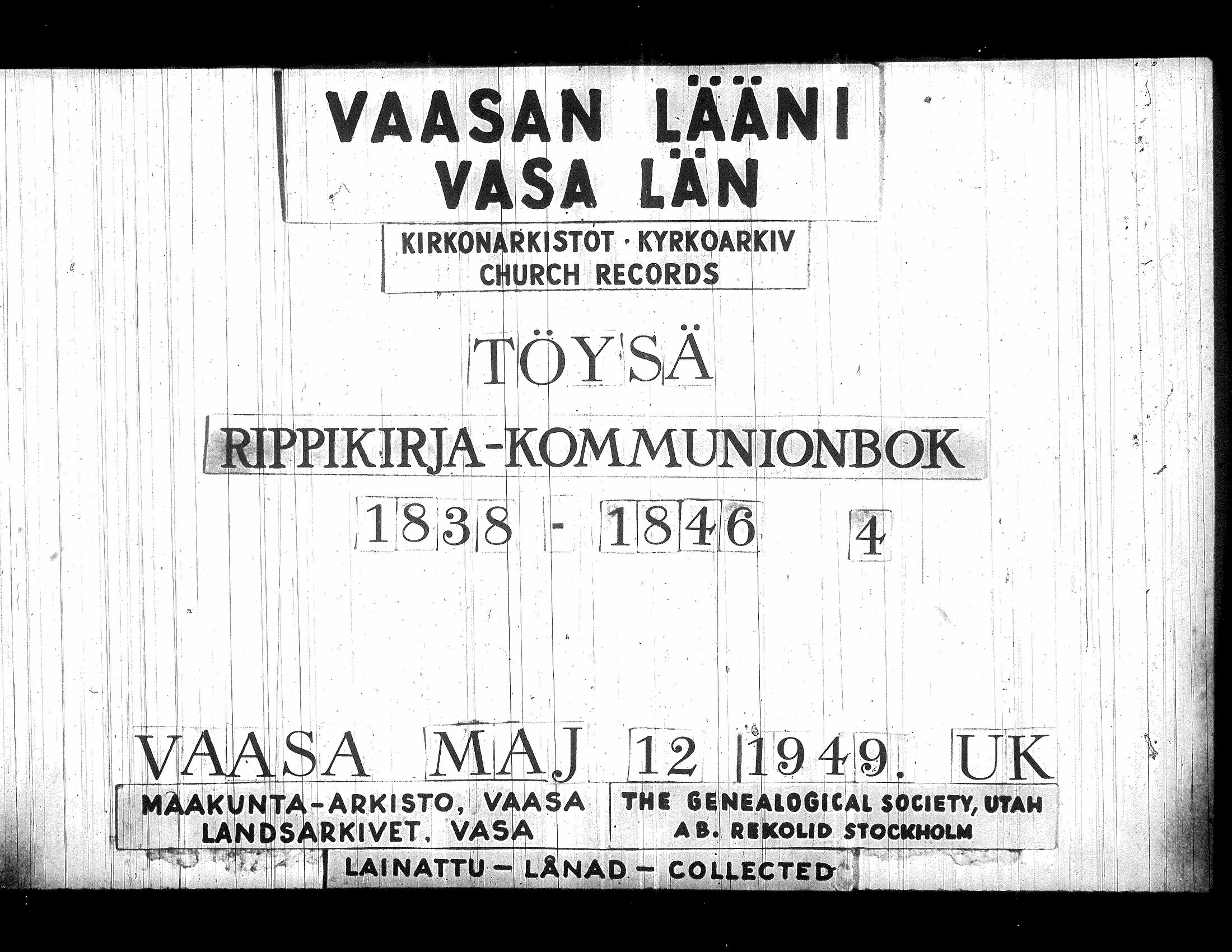 [ ../kirjat/Kirkonkirjat/toysa/rippikirja_1838-1846_uk321/kuvat/1.jpg ]