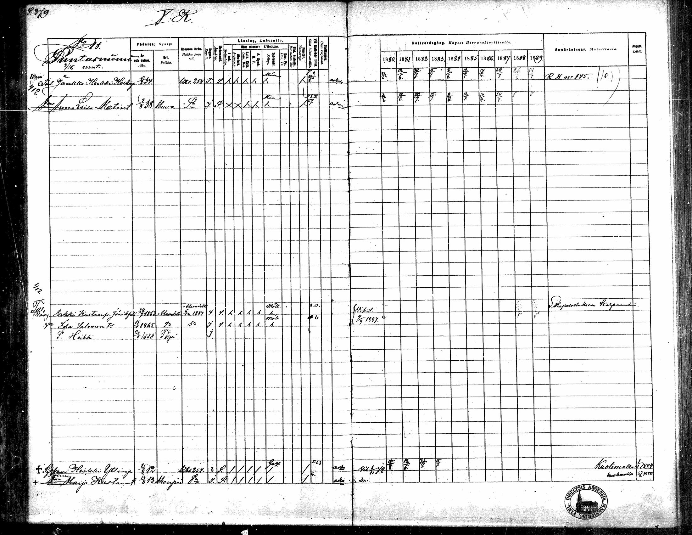 [ ../kirjat/Kirkonkirjat/toysa/rippikirja_1880-1889_mko58-73/kuvat/269.jpg ]