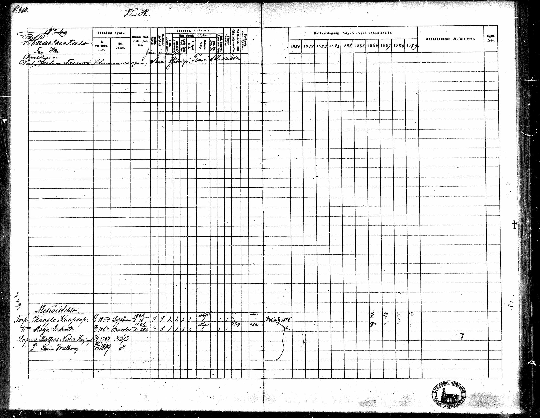 [ ../kirjat/Kirkonkirjat/toysa/rippikirja_1880-1889_mko58-73/kuvat/299.jpg ]