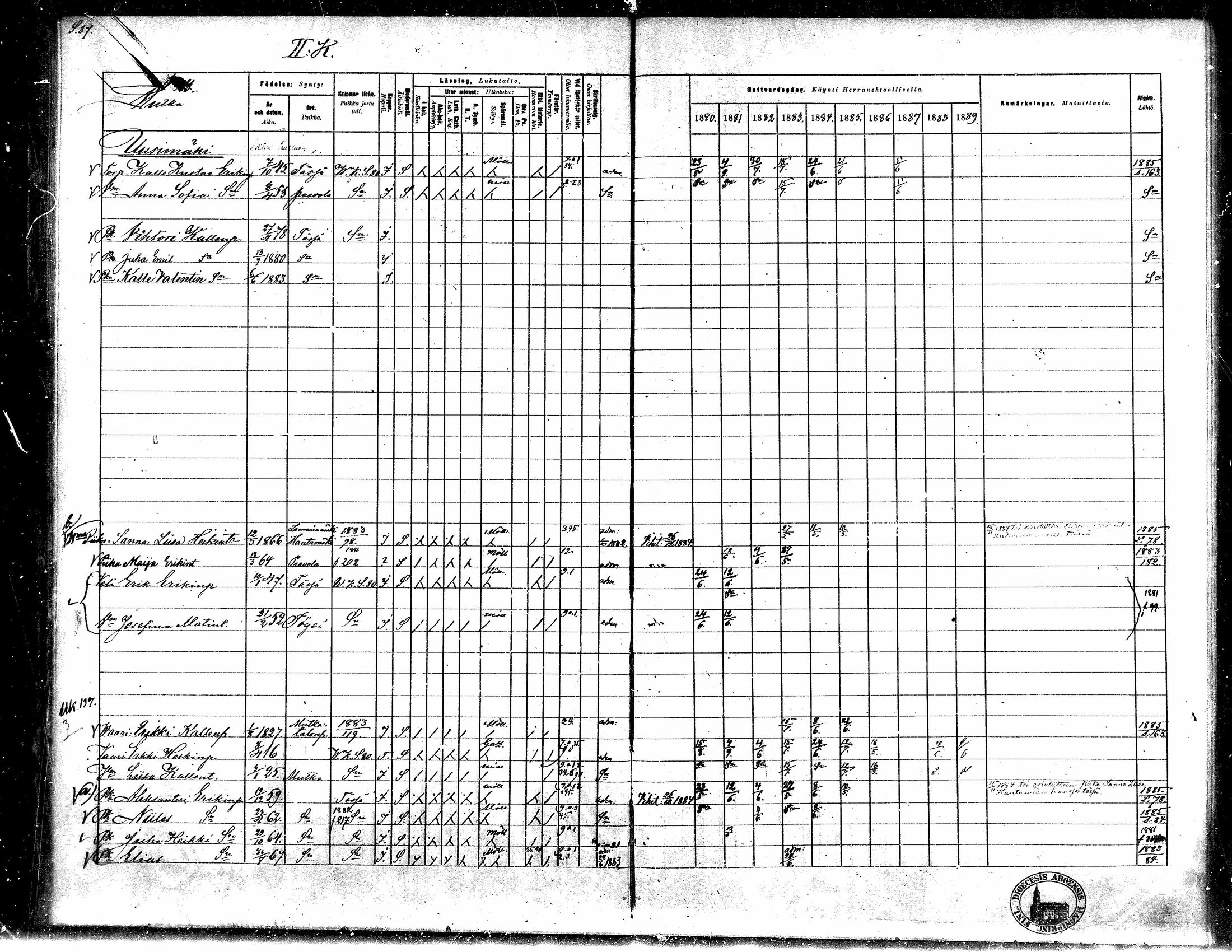 [ ../kirjat/Kirkonkirjat/toysa/rippikirja_1880-1889_mko58-73/kuvat/85.jpg ]