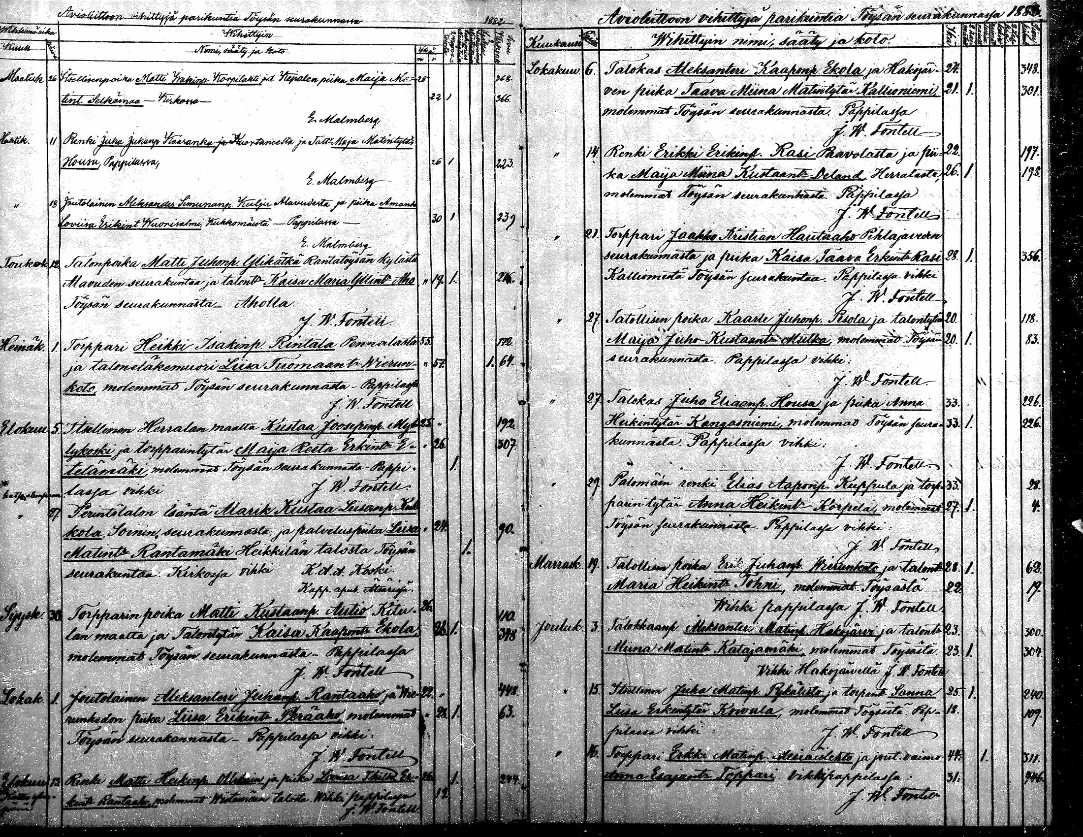 [ ../kirjat/Kirkonkirjat/toysa/vihityt_1882-1885_mko76/kuvat/1.jpg ]