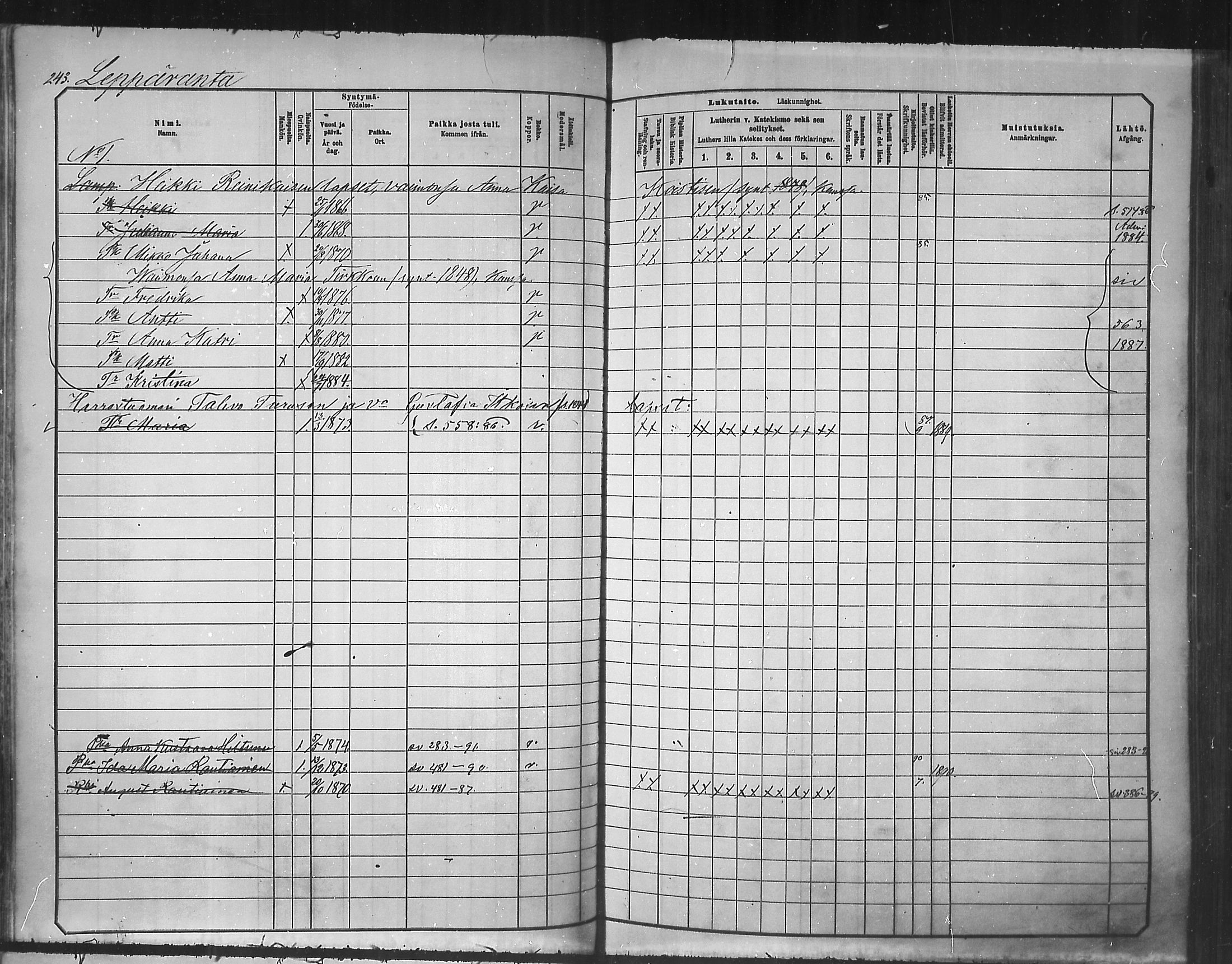 [ ../kirjat/Kirkonkirjat/tuusniemi/lastenkirja_1881-1890_mko105-126/kuvat/243.jpg ]