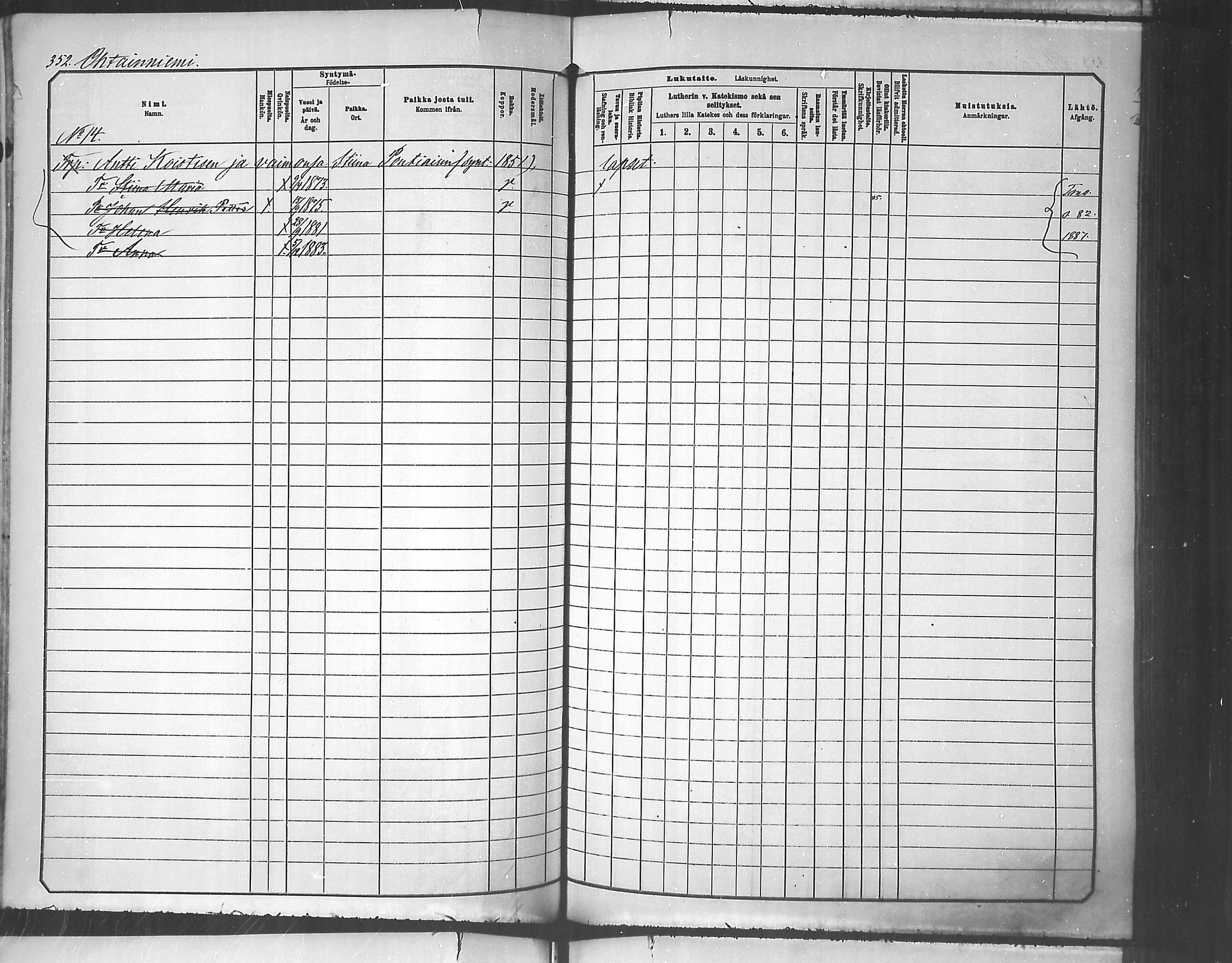 [ ../kirjat/Kirkonkirjat/tuusniemi/lastenkirja_1881-1890_mko105-126/kuvat/352.jpg ]
