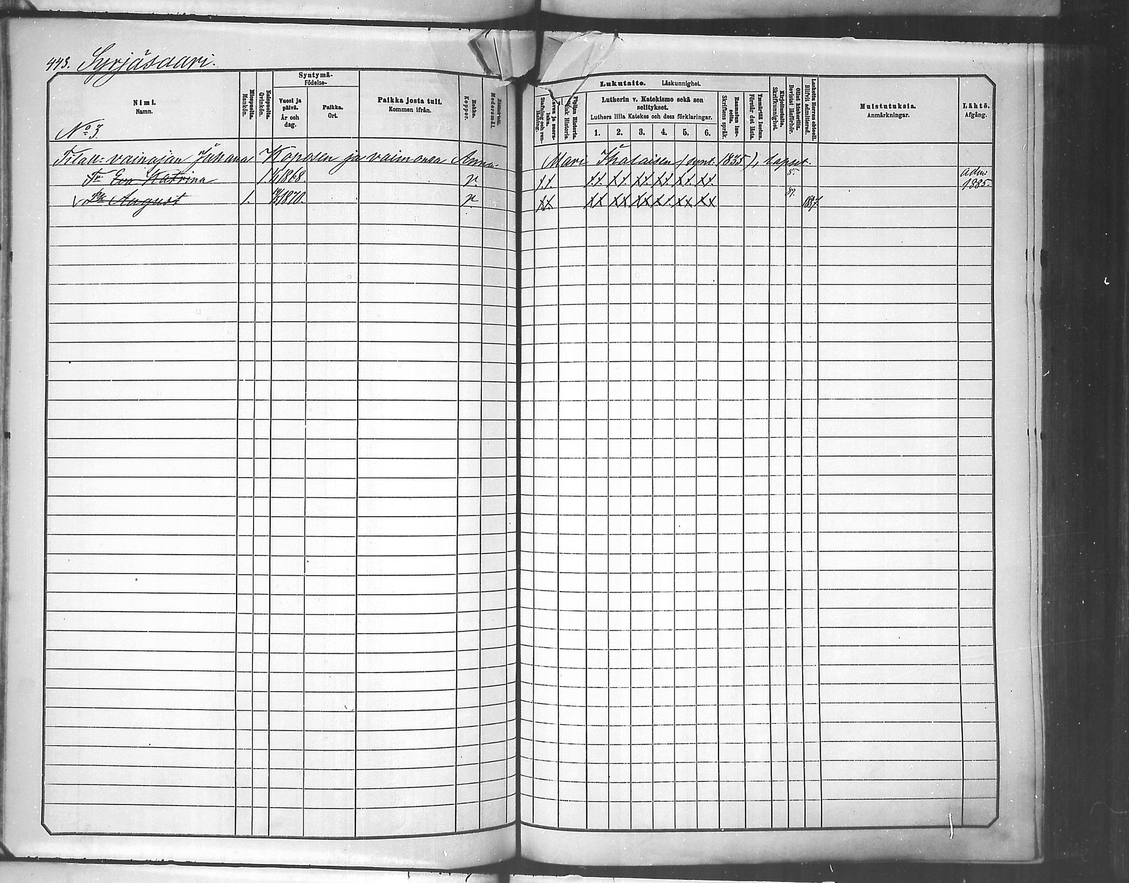 [ ../kirjat/Kirkonkirjat/tuusniemi/lastenkirja_1881-1890_mko105-126/kuvat/443.jpg ]