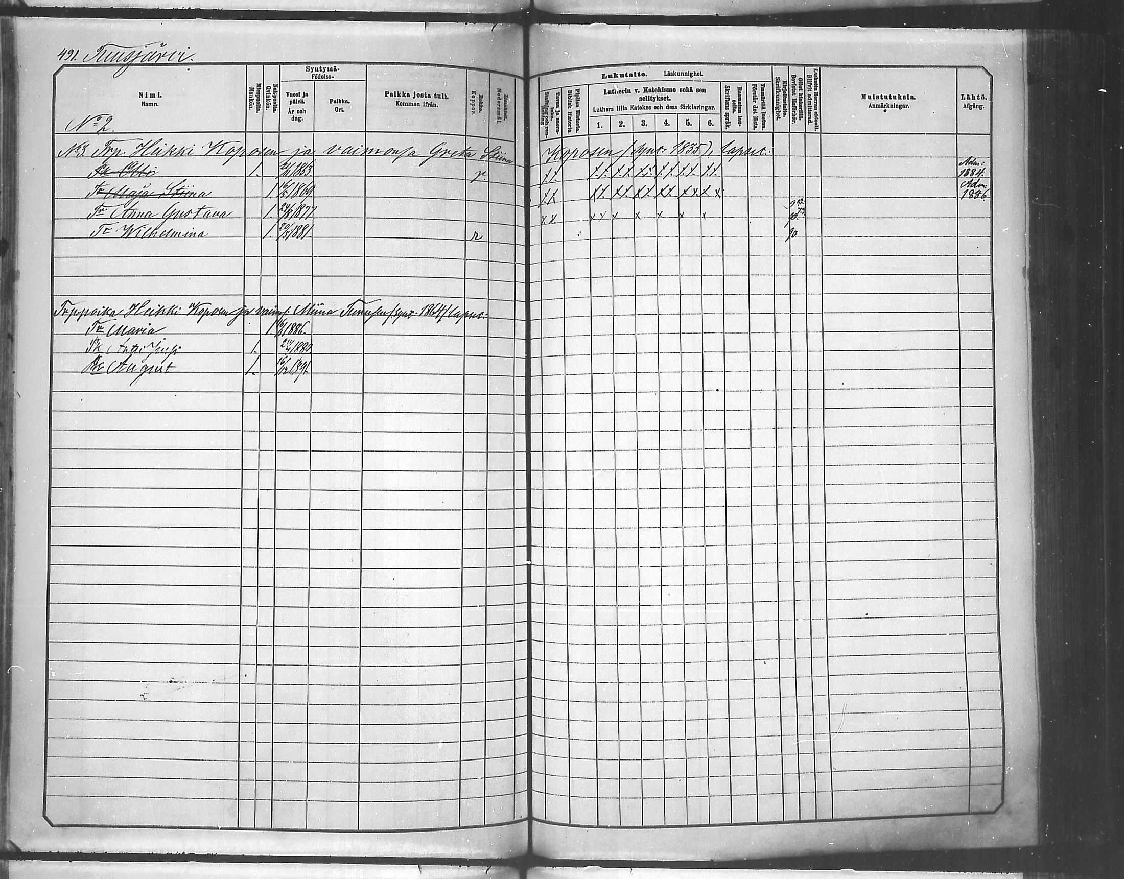 [ ../kirjat/Kirkonkirjat/tuusniemi/lastenkirja_1881-1890_mko105-126/kuvat/491.jpg ]