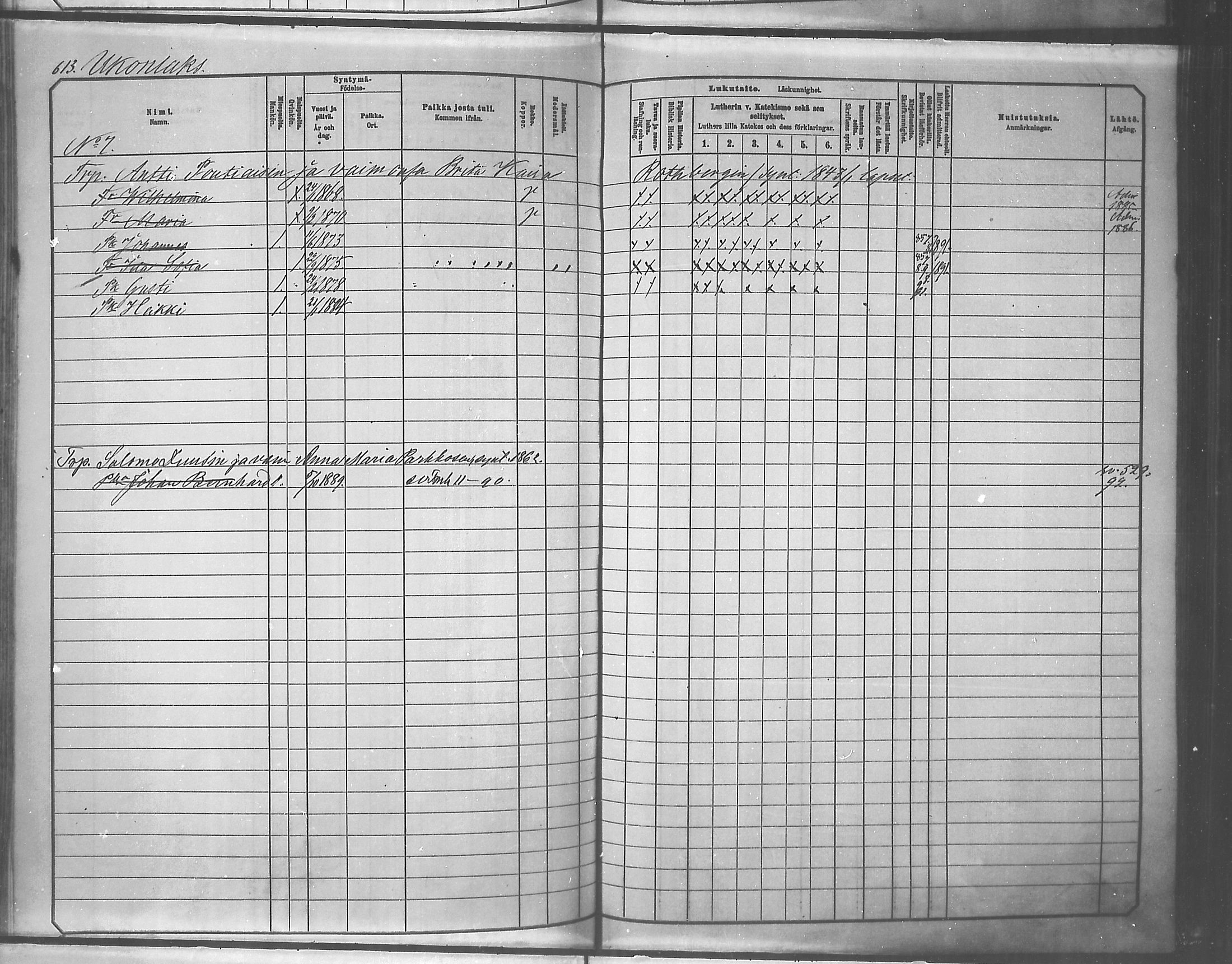 [ ../kirjat/Kirkonkirjat/tuusniemi/lastenkirja_1881-1890_mko105-126/kuvat/613.jpg ]