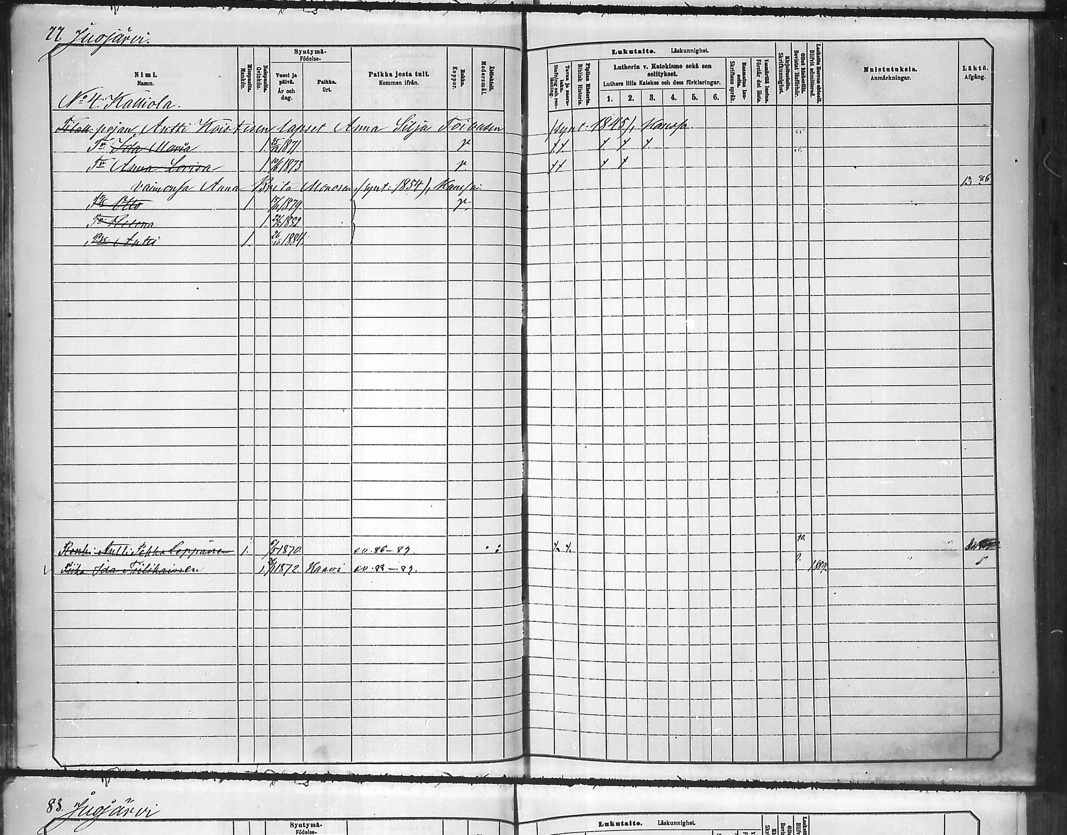 [ ../kirjat/Kirkonkirjat/tuusniemi/lastenkirja_1881-1890_mko105-126/kuvat/77.jpg ]