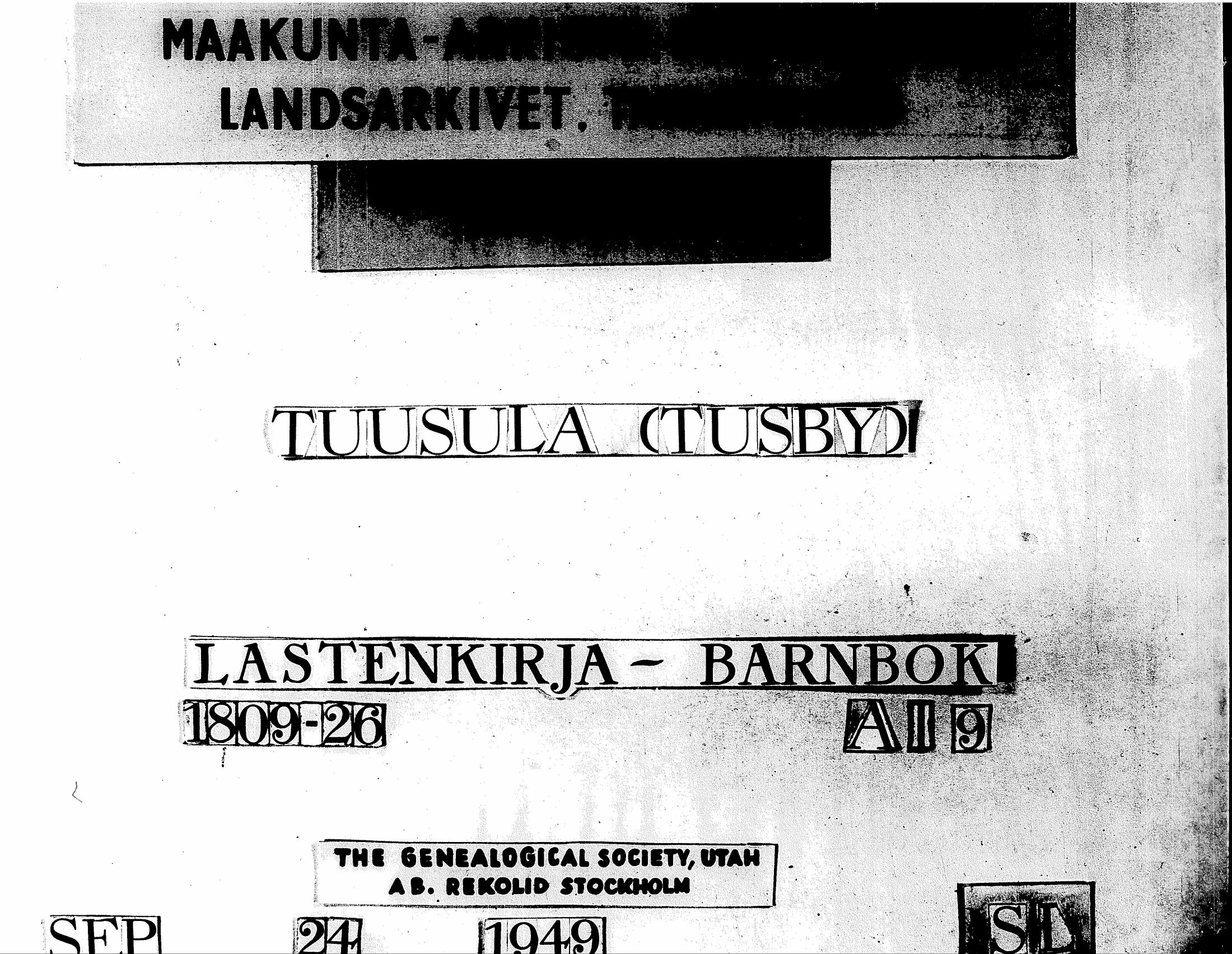 [ ../kirjat/Kirkonkirjat/tuusula/lastenkirja_1809-1826_tk319/kuvat/1.jpg ]