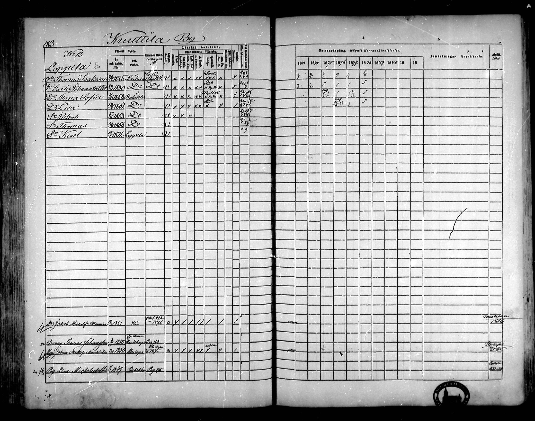 [ ../kirjat/Kirkonkirjat/vahakyro/rippikirja_1873-1879_mko168-185/kuvat/182.jpg ]