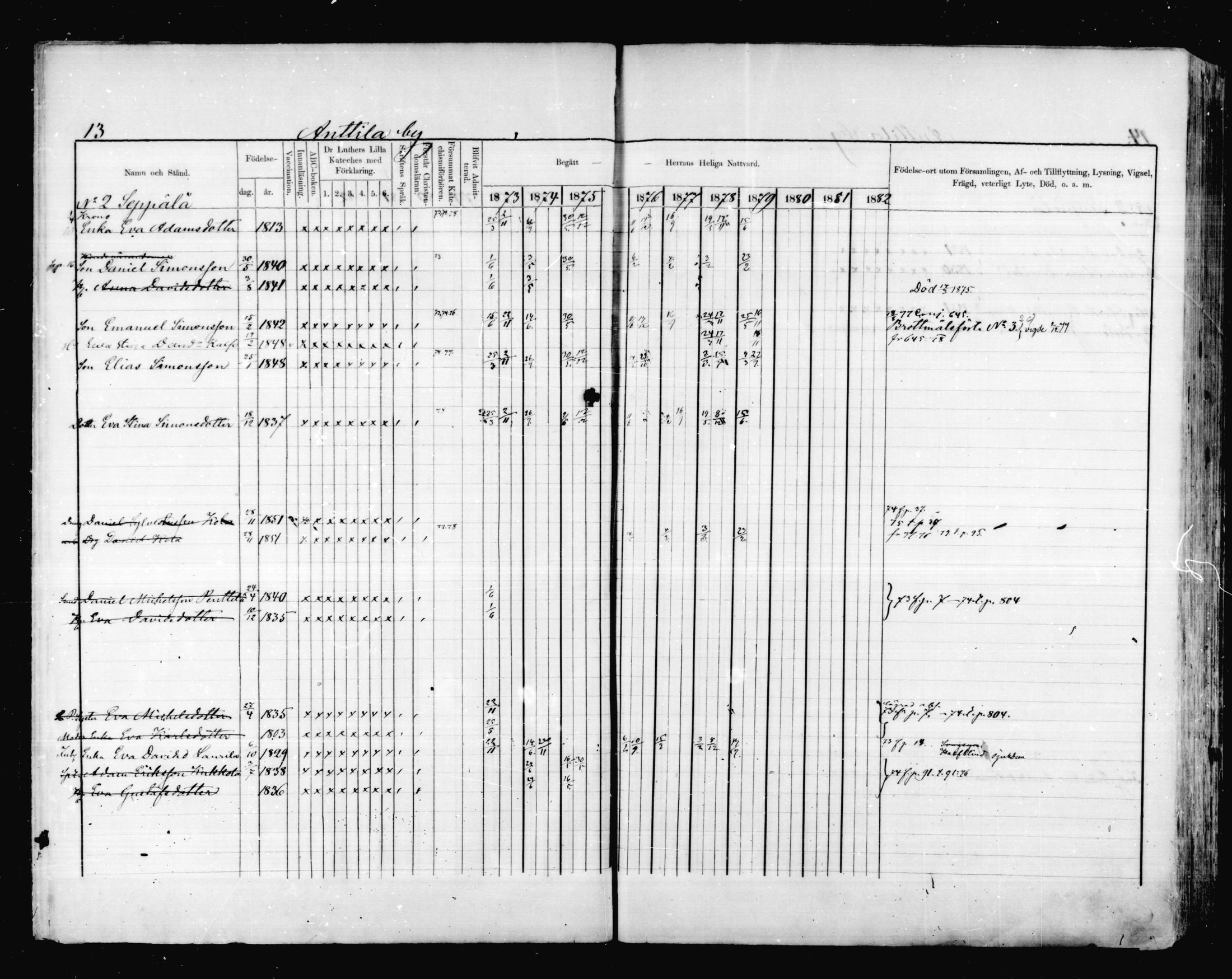 [ ../kirjat/Kirkonkirjat/valkeala/rippikirja_1873-1879_mko39-53/kuvat/13.jpg ]