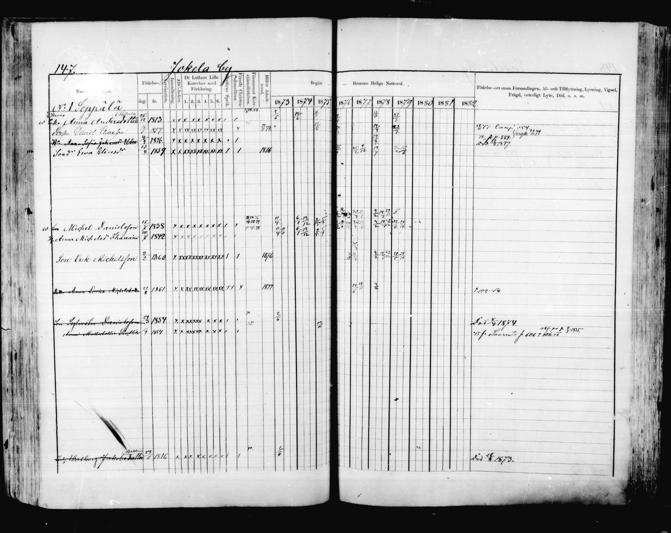[ ../kirjat/Kirkonkirjat/valkeala/rippikirja_1873-1879_mko39-53/kuvat/146.jpg ]
