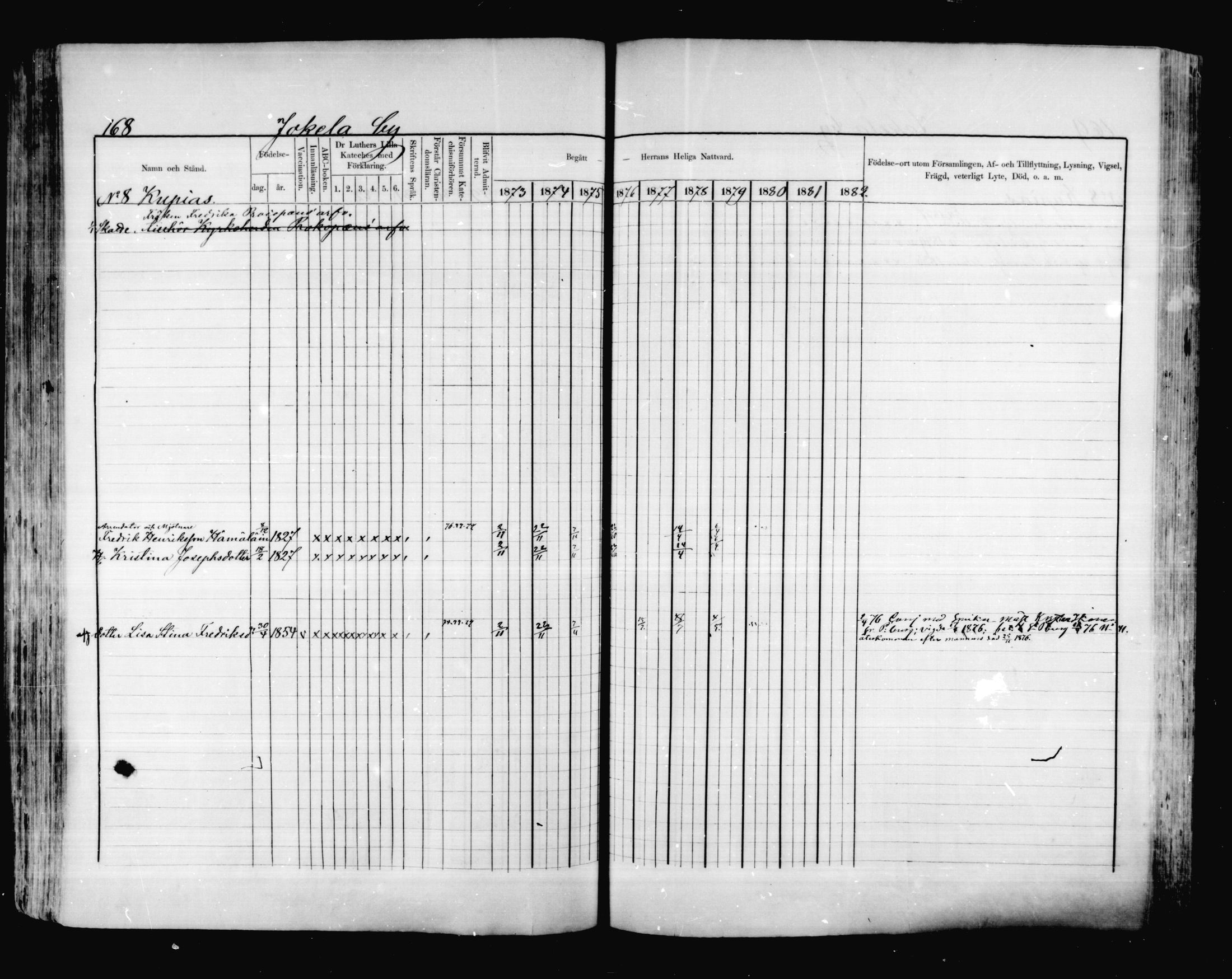 [ ../kirjat/Kirkonkirjat/valkeala/rippikirja_1873-1879_mko39-53/kuvat/167.jpg ]