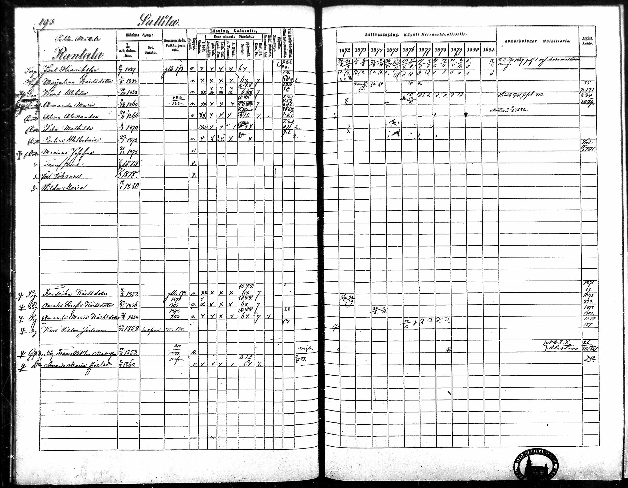 [ ../kirjat/Kirkonkirjat/vampula/rippikirja_1872-1881_mko52-68/kuvat/169.jpg ]