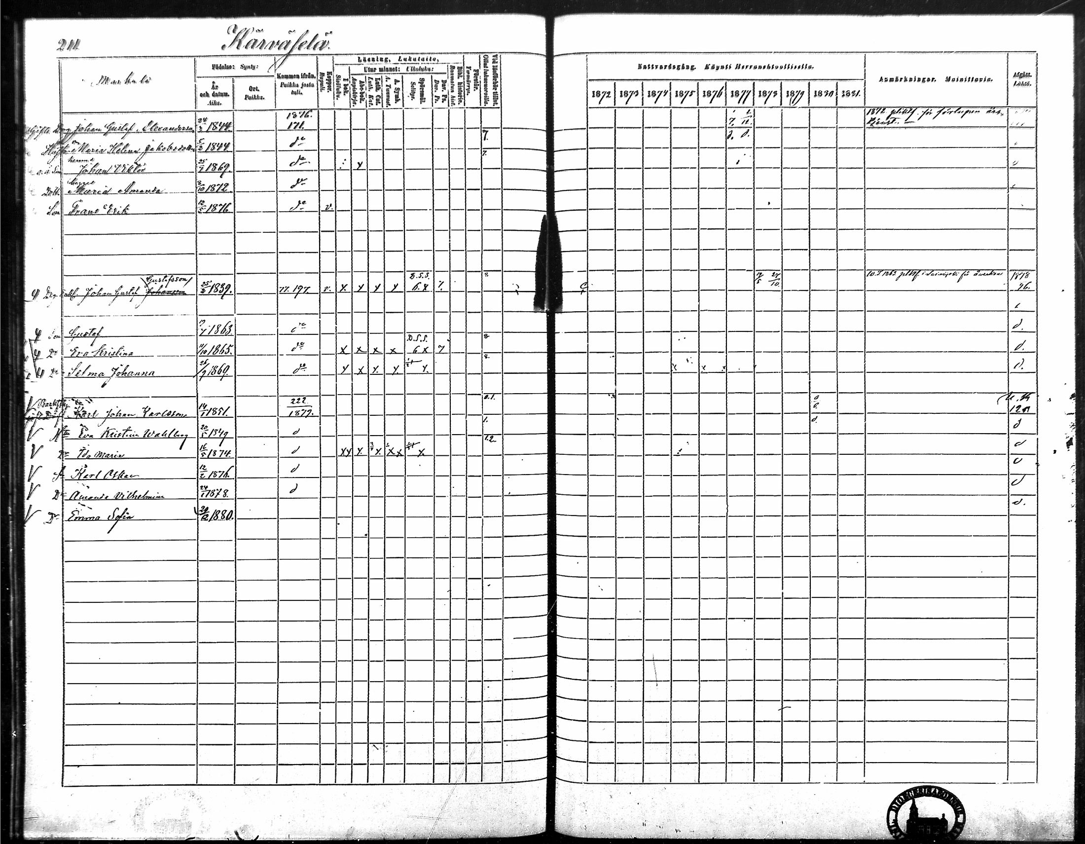 [ ../kirjat/Kirkonkirjat/vampula/rippikirja_1872-1881_mko52-68/kuvat/185.jpg ]