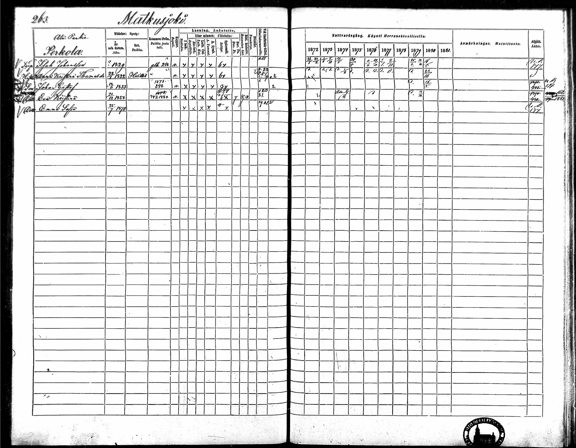 [ ../kirjat/Kirkonkirjat/vampula/rippikirja_1872-1881_mko52-68/kuvat/229.jpg ]