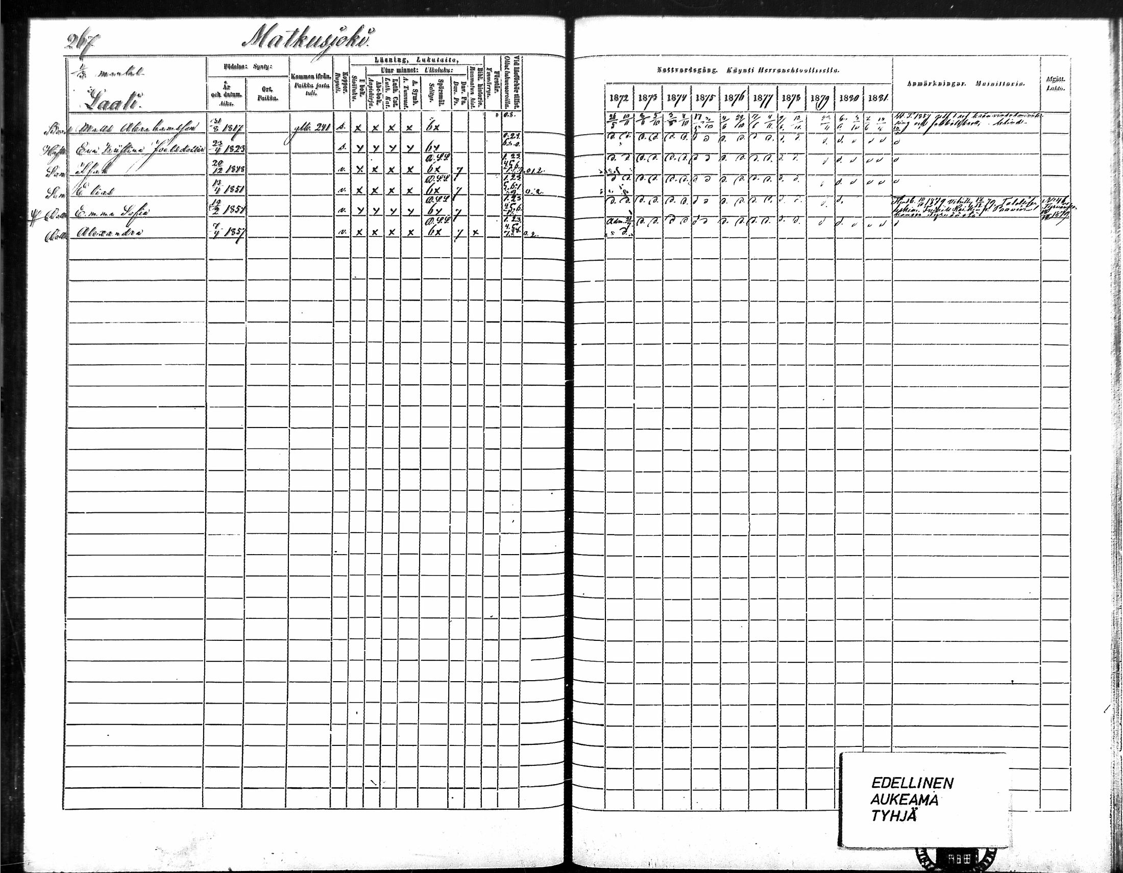 [ ../kirjat/Kirkonkirjat/vampula/rippikirja_1872-1881_mko52-68/kuvat/232.jpg ]