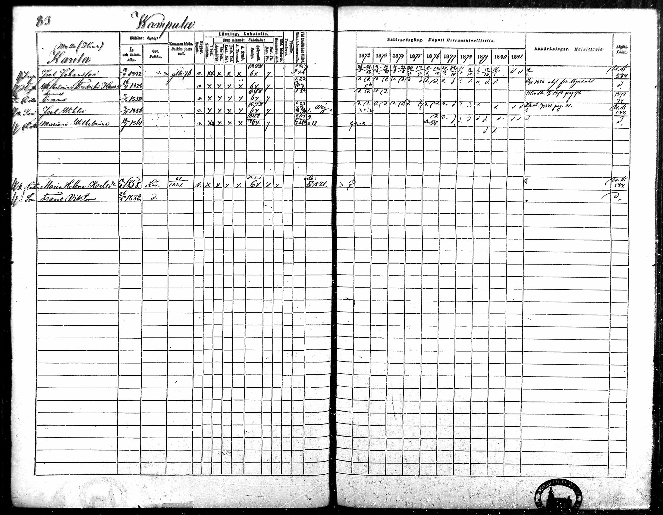 [ ../kirjat/Kirkonkirjat/vampula/rippikirja_1872-1881_mko52-68/kuvat/72.jpg ]