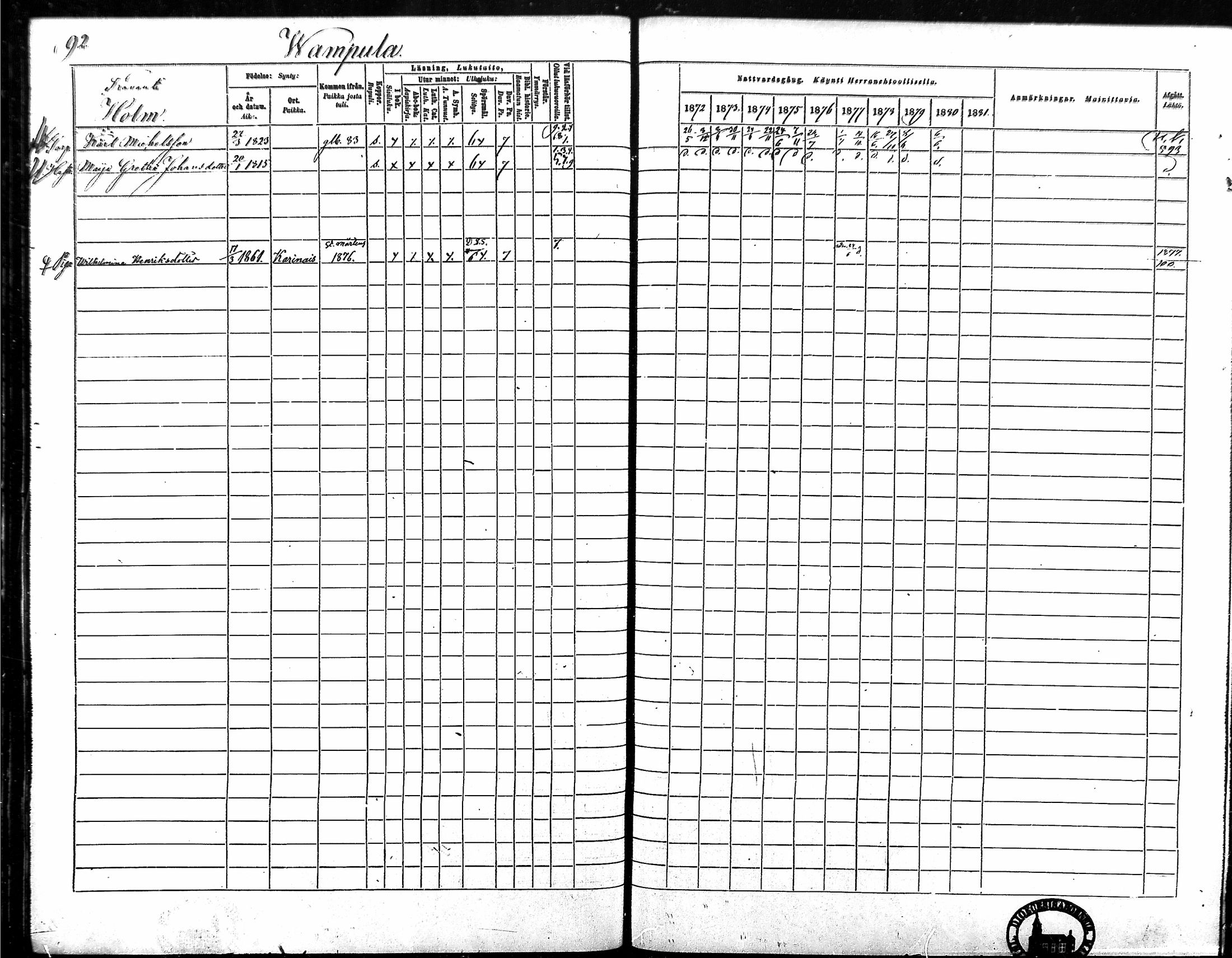 [ ../kirjat/Kirkonkirjat/vampula/rippikirja_1872-1881_mko52-68/kuvat/79.jpg ]