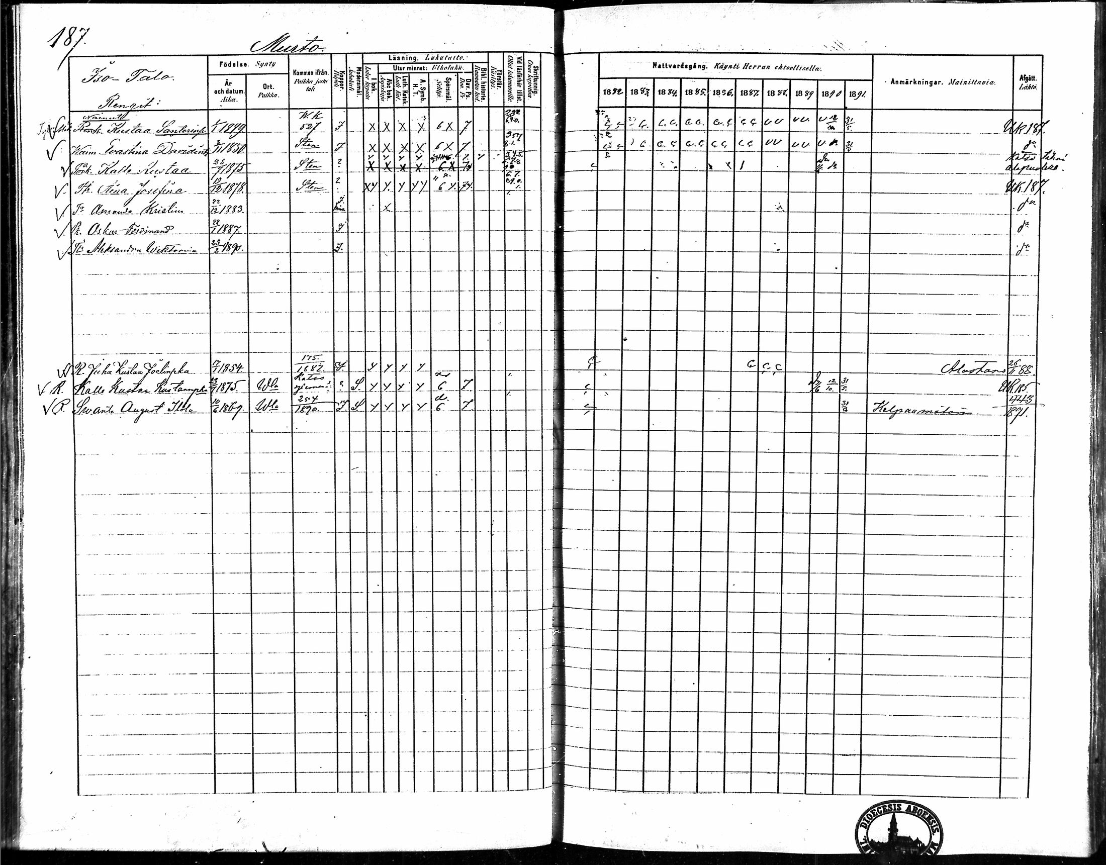 [ ../kirjat/Kirkonkirjat/vampula/rippikirja_1882-1891_mko69-85/kuvat/154.jpg ]