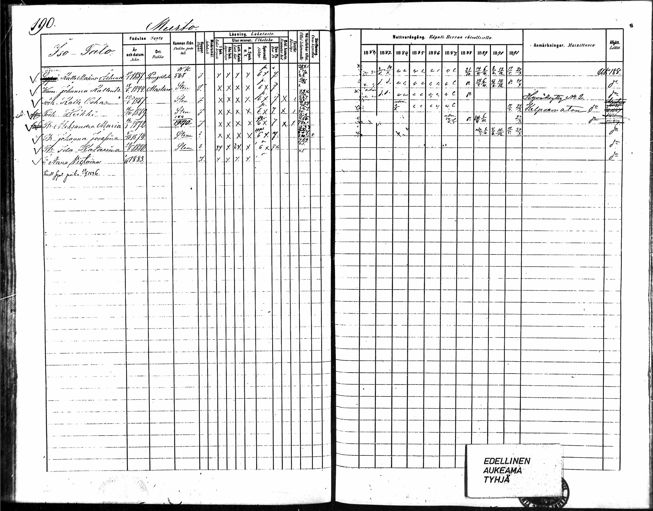 [ ../kirjat/Kirkonkirjat/vampula/rippikirja_1882-1891_mko69-85/kuvat/156.jpg ]
