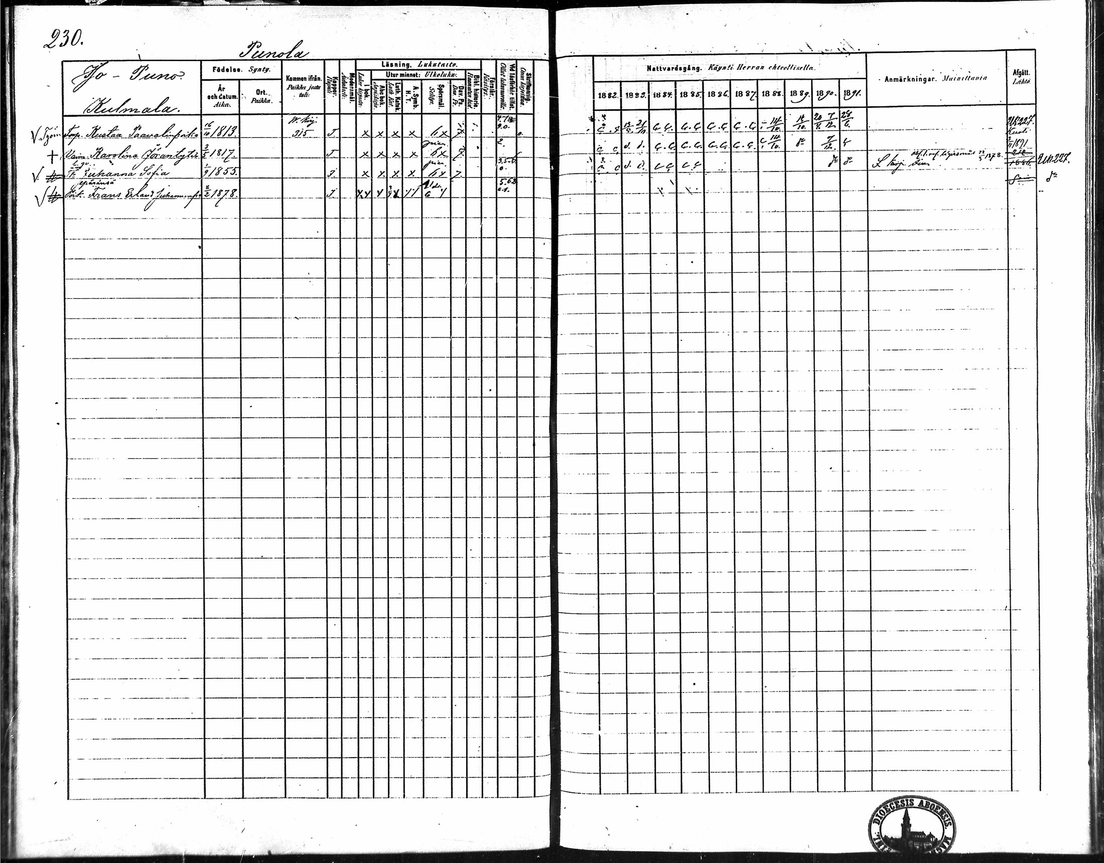 [ ../kirjat/Kirkonkirjat/vampula/rippikirja_1882-1891_mko69-85/kuvat/189.jpg ]