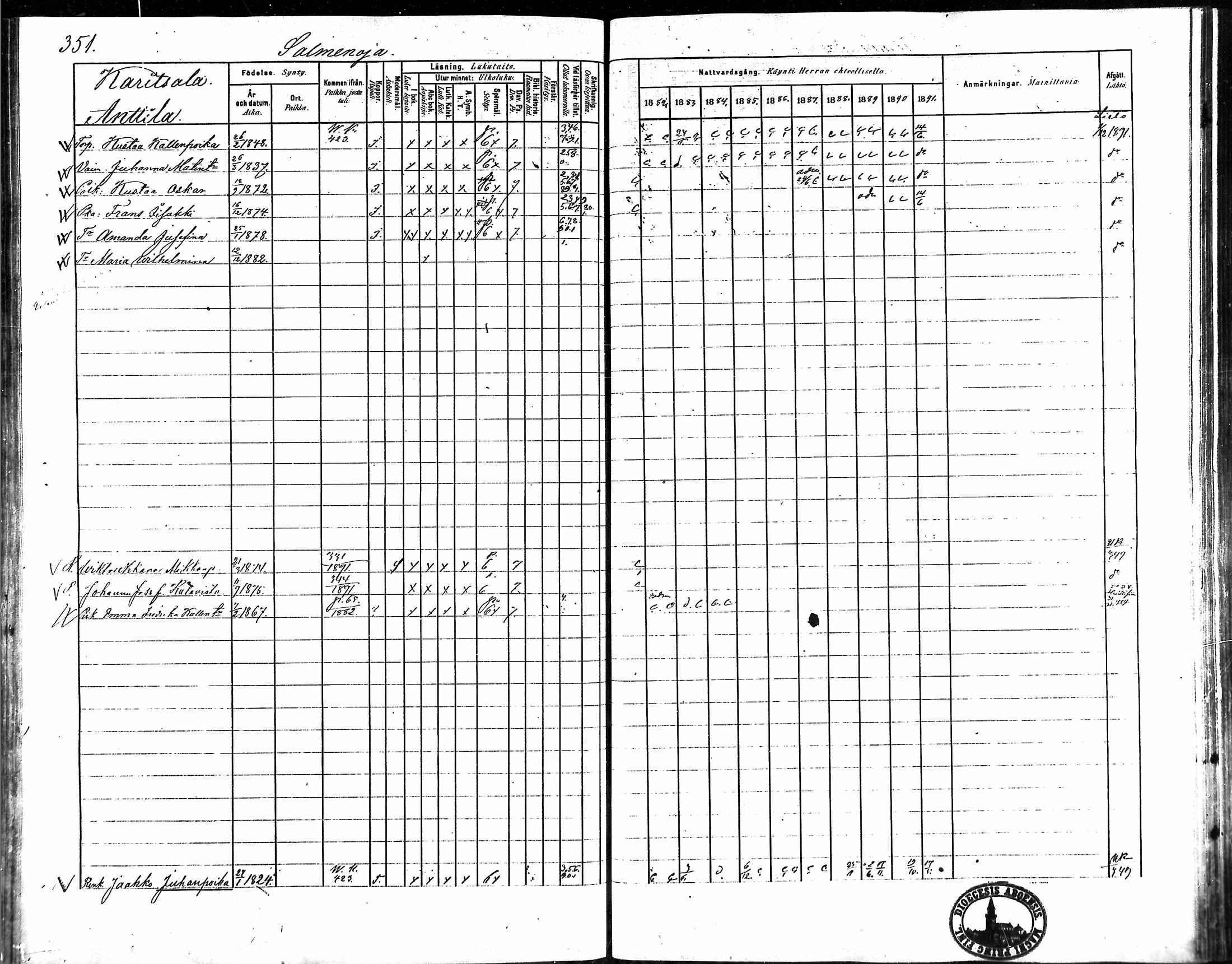 [ ../kirjat/Kirkonkirjat/vampula/rippikirja_1882-1891_mko69-85/kuvat/295.jpg ]