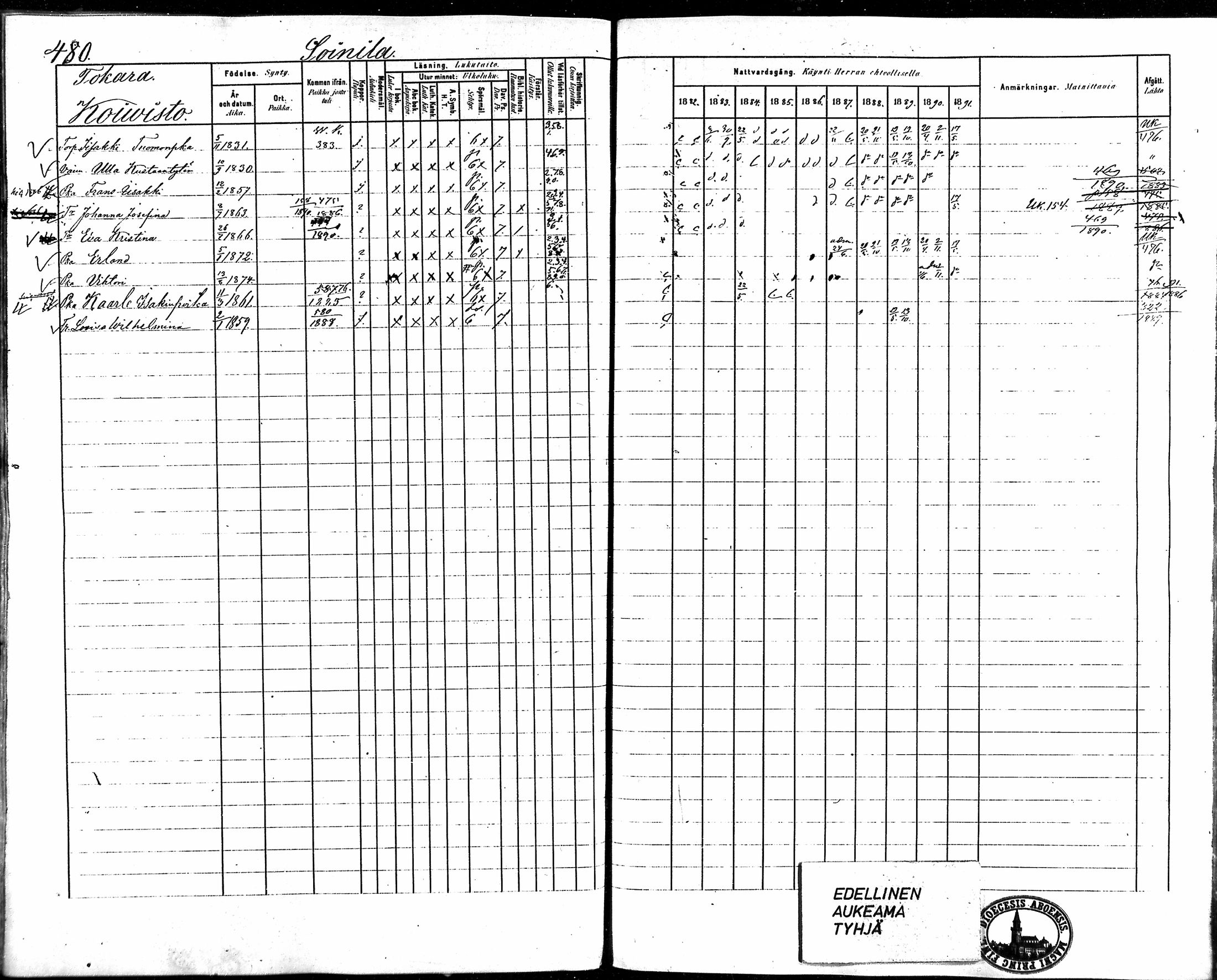 [ ../kirjat/Kirkonkirjat/vampula/rippikirja_1882-1891_mko69-85/kuvat/405.jpg ]
