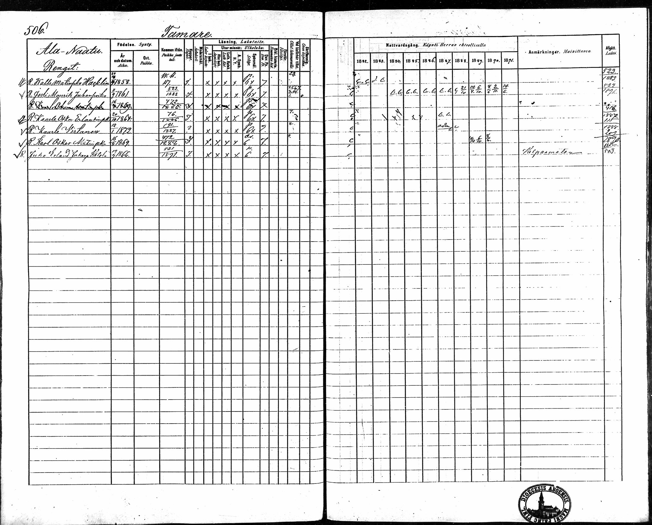[ ../kirjat/Kirkonkirjat/vampula/rippikirja_1882-1891_mko69-85/kuvat/427.jpg ]