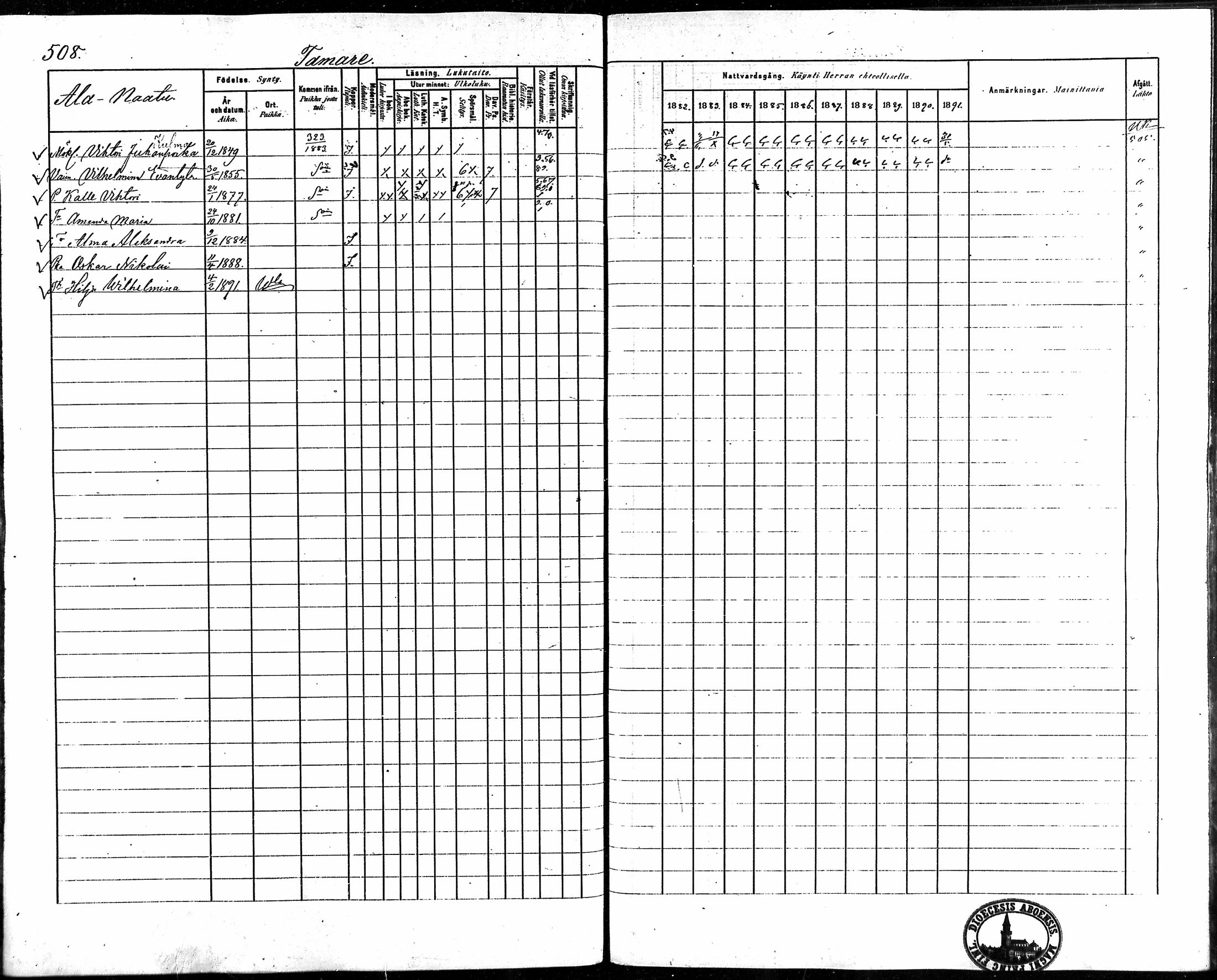 [ ../kirjat/Kirkonkirjat/vampula/rippikirja_1882-1891_mko69-85/kuvat/429.jpg ]