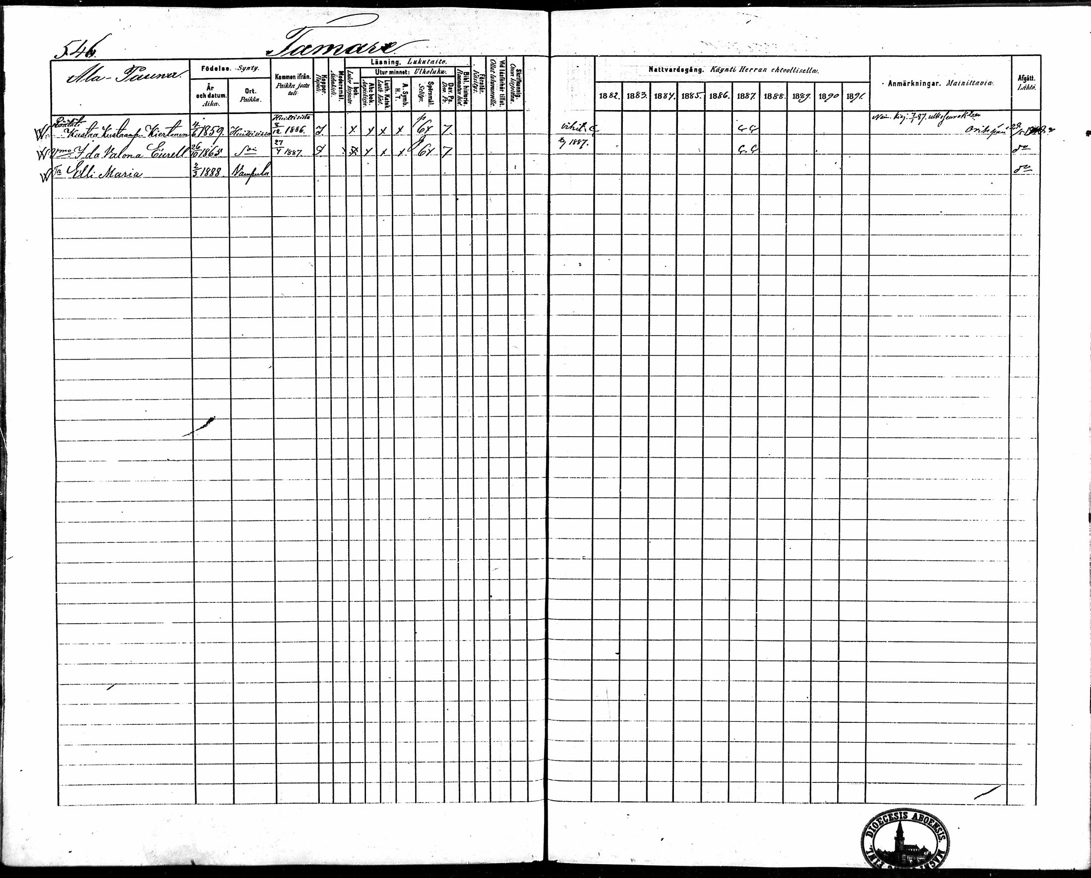[ ../kirjat/Kirkonkirjat/vampula/rippikirja_1882-1891_mko69-85/kuvat/461.jpg ]
