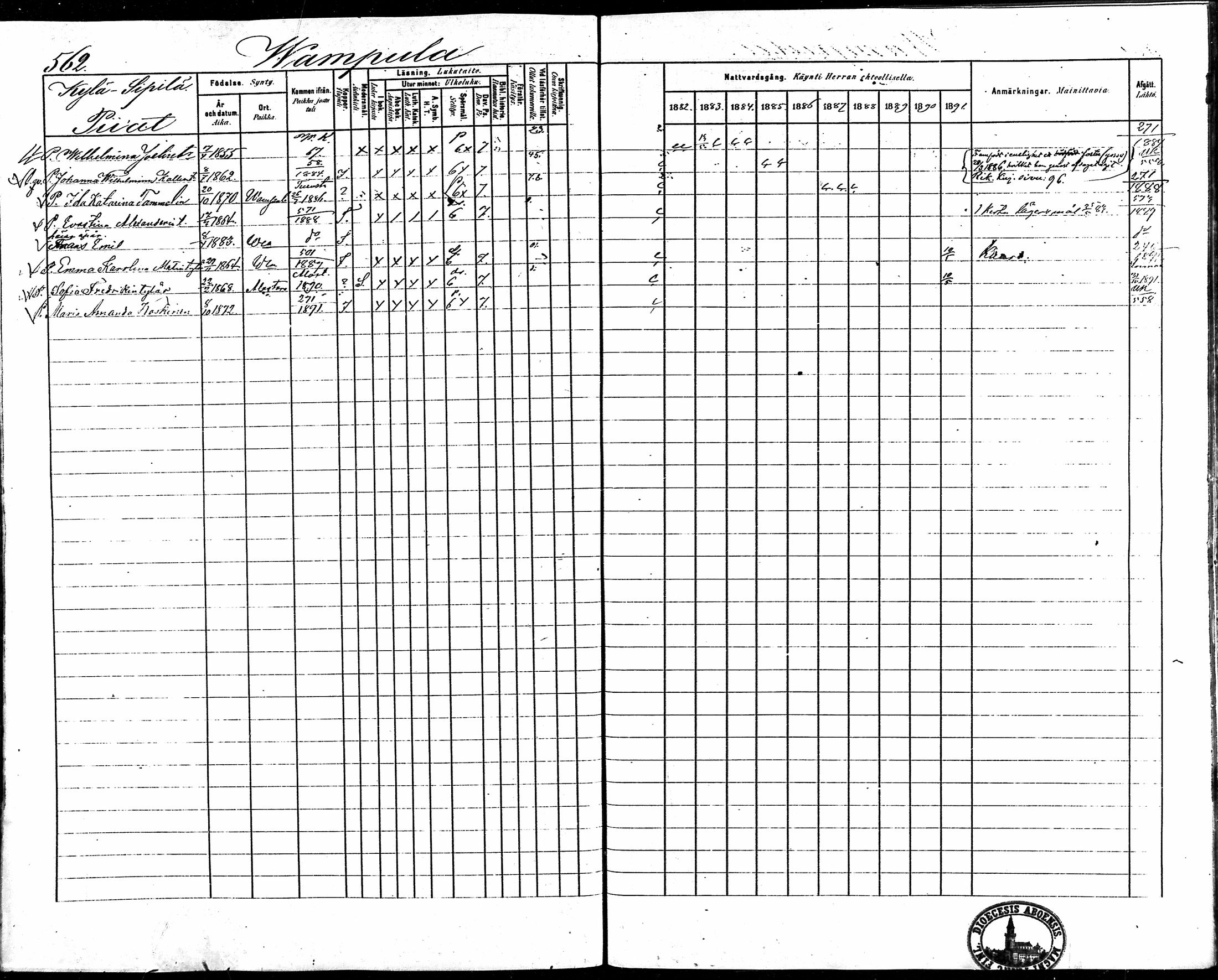[ ../kirjat/Kirkonkirjat/vampula/rippikirja_1882-1891_mko69-85/kuvat/473.jpg ]