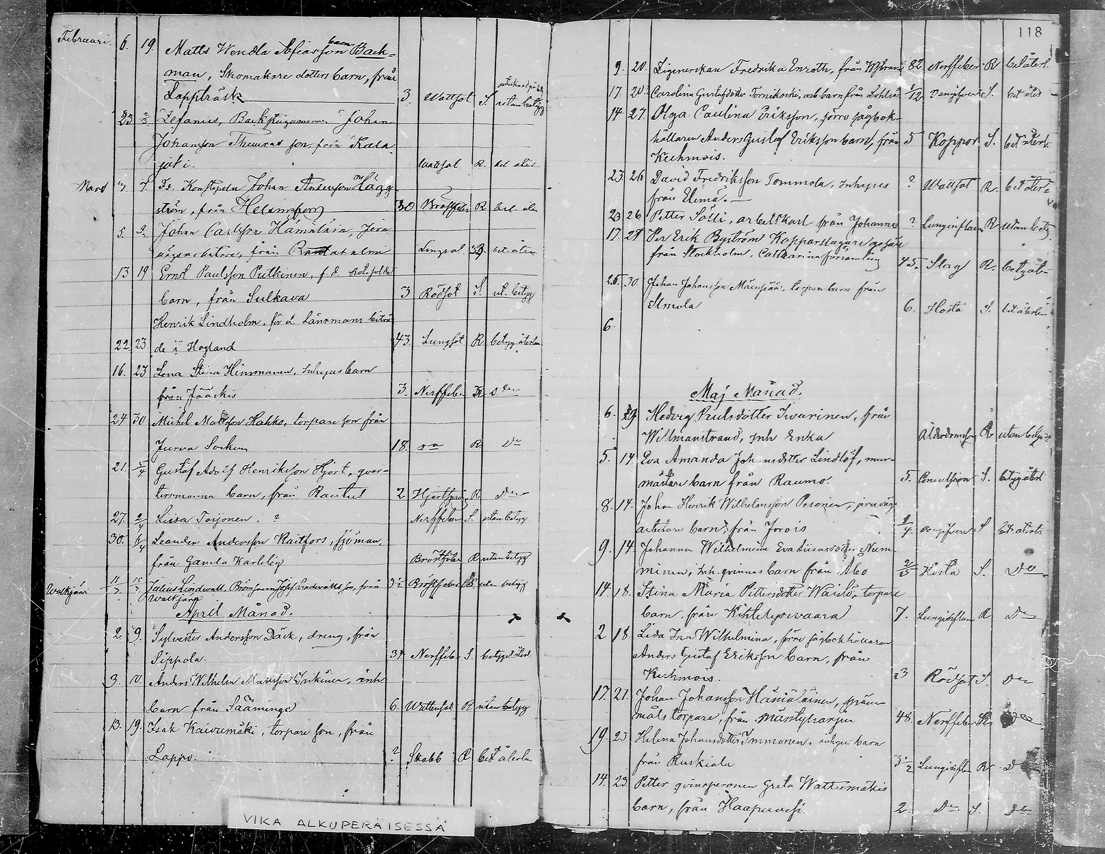 [ ../kirjat/Kirkonkirjat/viipuri/vierasseurakuntalaisia_1856-1876_msrk_mko1334-1338/kuvat/119.jpg ]