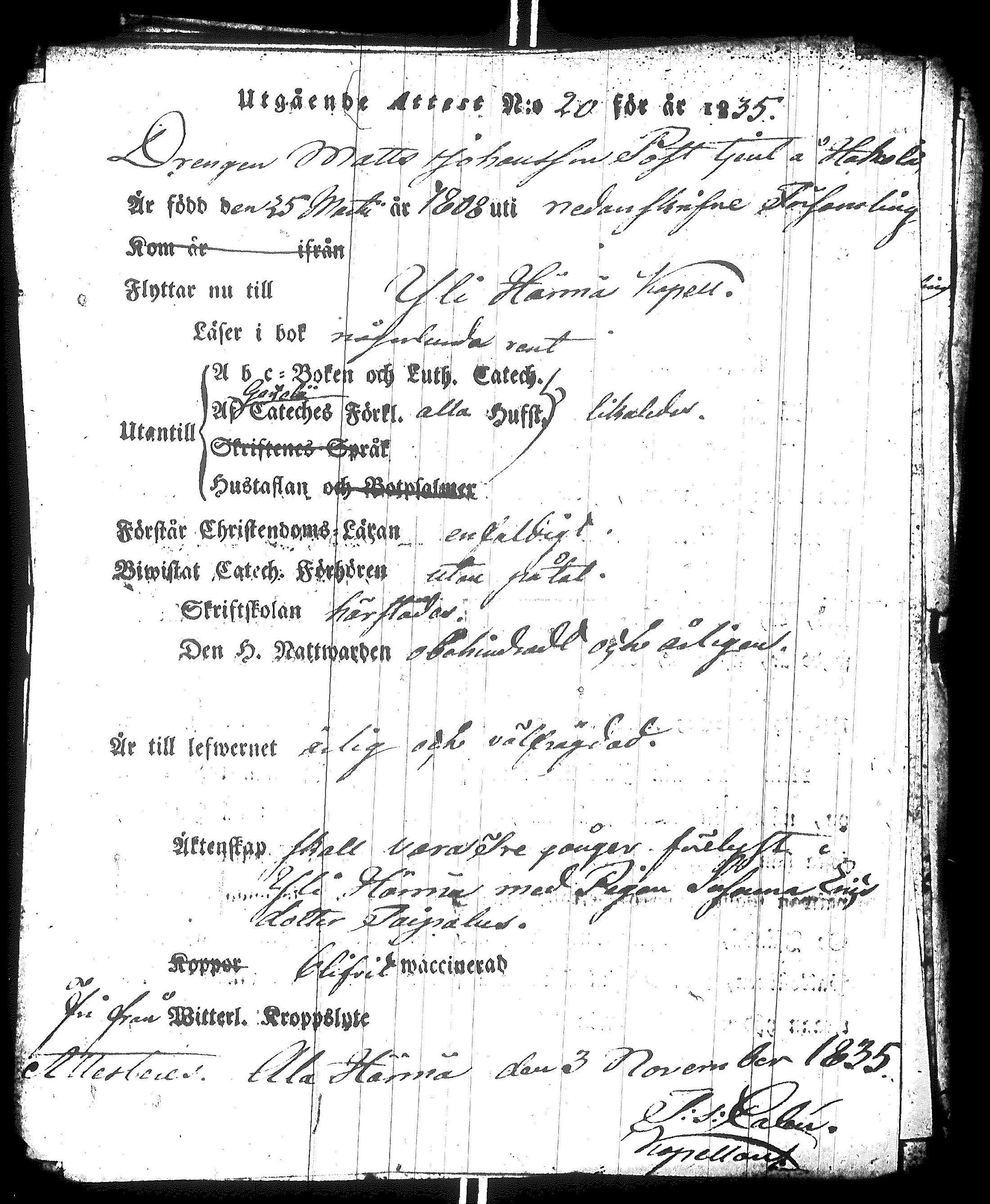 [ ../kirjat/Kirkonkirjat/yliharma/muuttokirjoja_1831-1845_uk41/kuvat/144.jpg ]