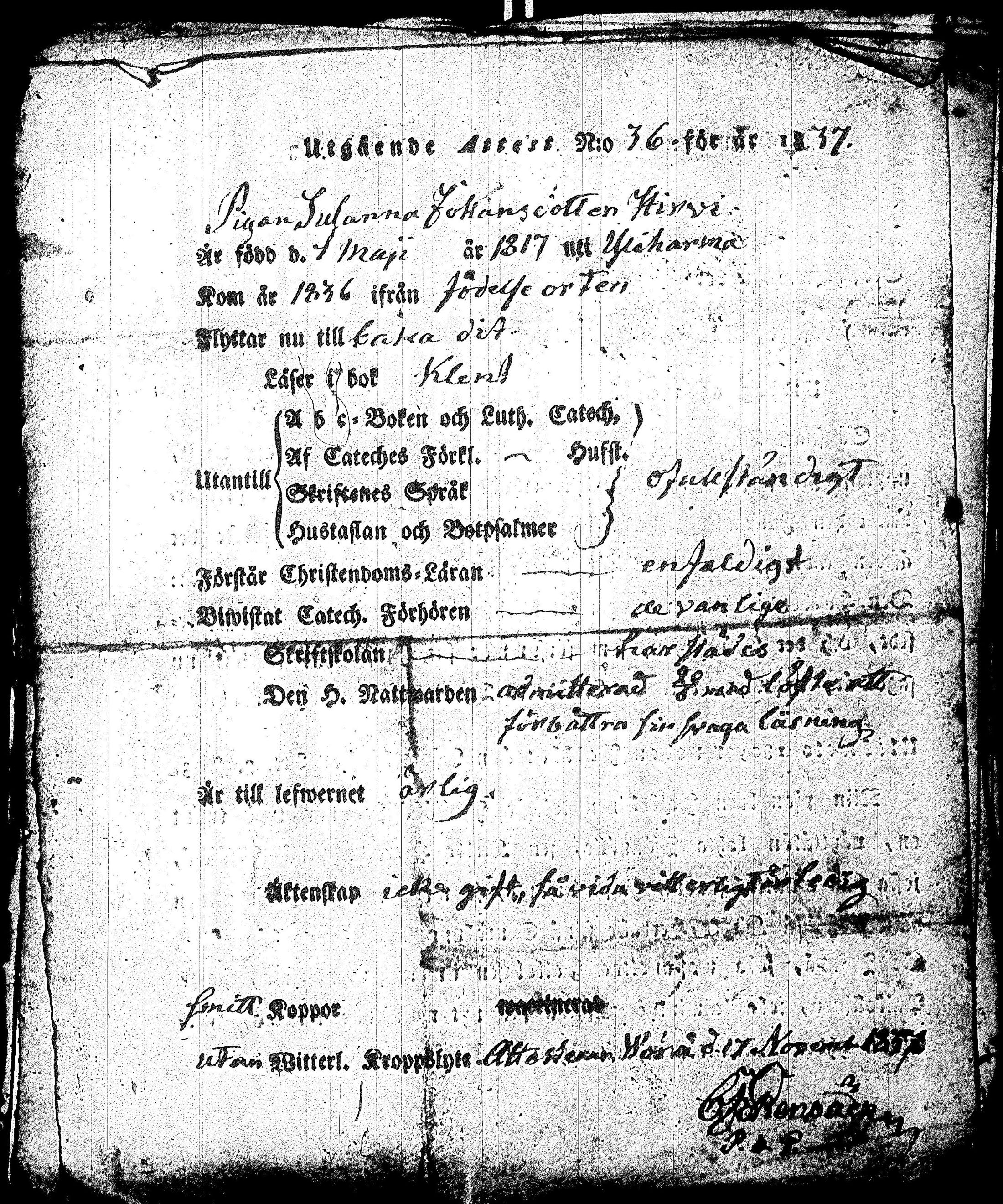 [ ../kirjat/Kirkonkirjat/yliharma/muuttokirjoja_1831-1845_uk41/kuvat/191.jpg ]