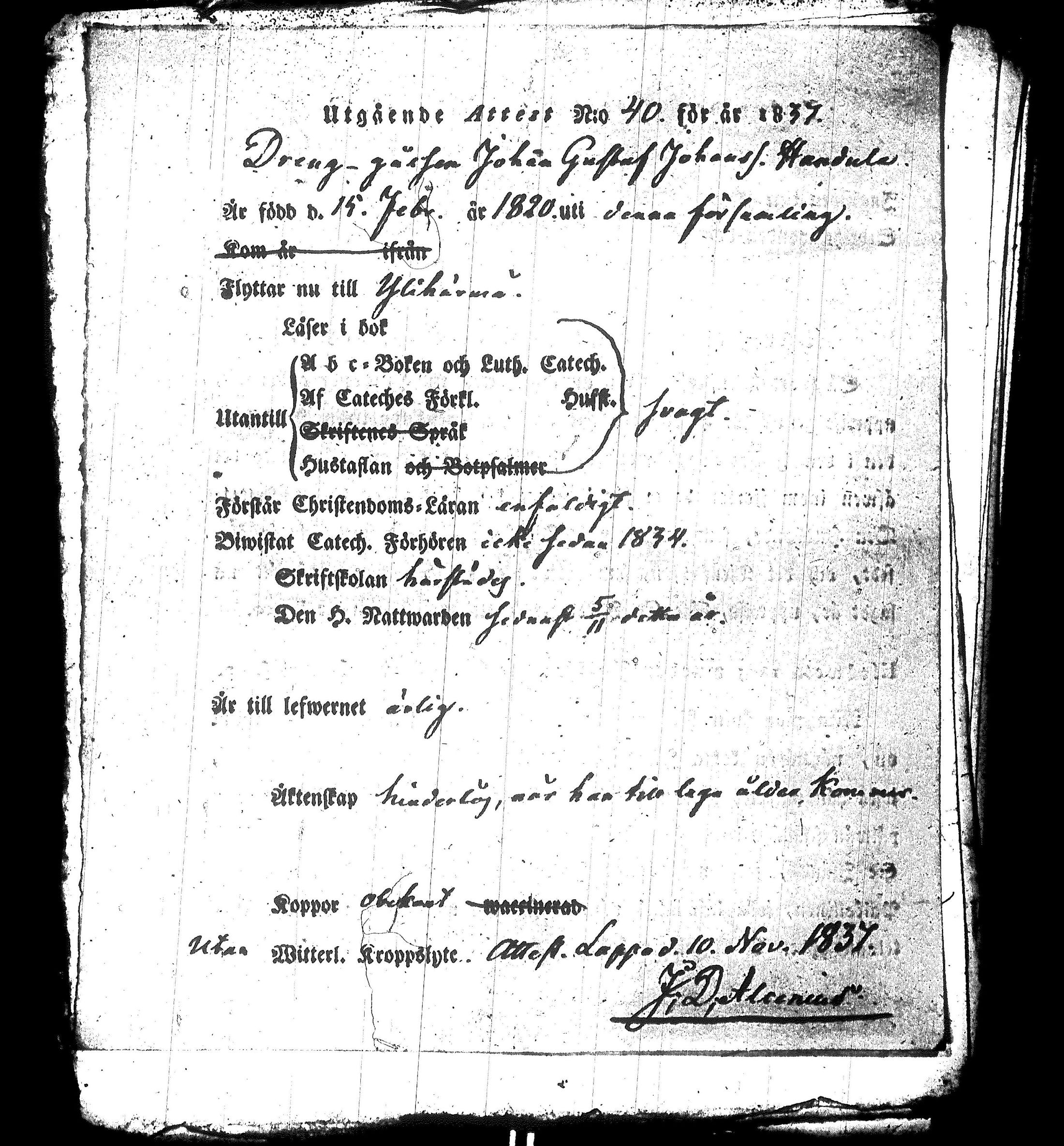 [ ../kirjat/Kirkonkirjat/yliharma/muuttokirjoja_1831-1845_uk41/kuvat/200.jpg ]