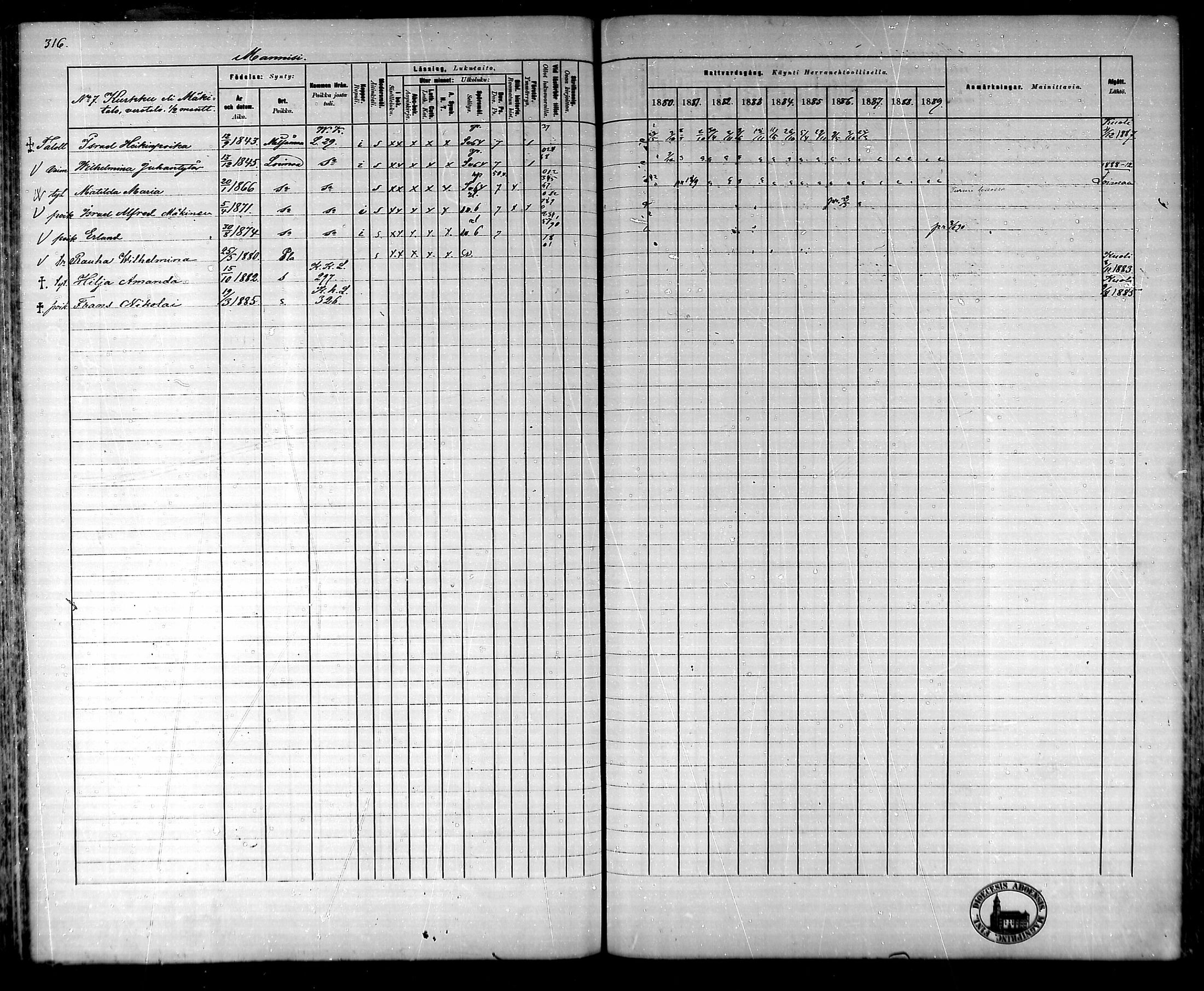 [ ../kirjat/Kirkonkirjat/ypaja/rippikirja_1880-1889_mko18-32/kuvat/269.jpg ]